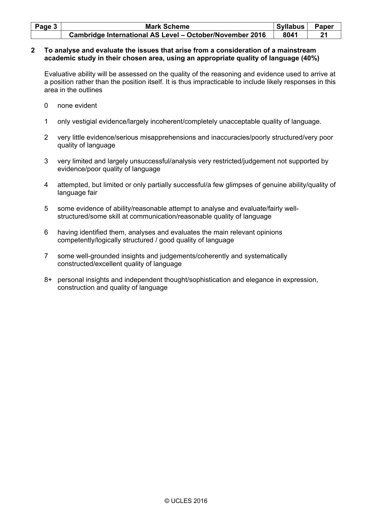 Mark scheme, page 3 of 12