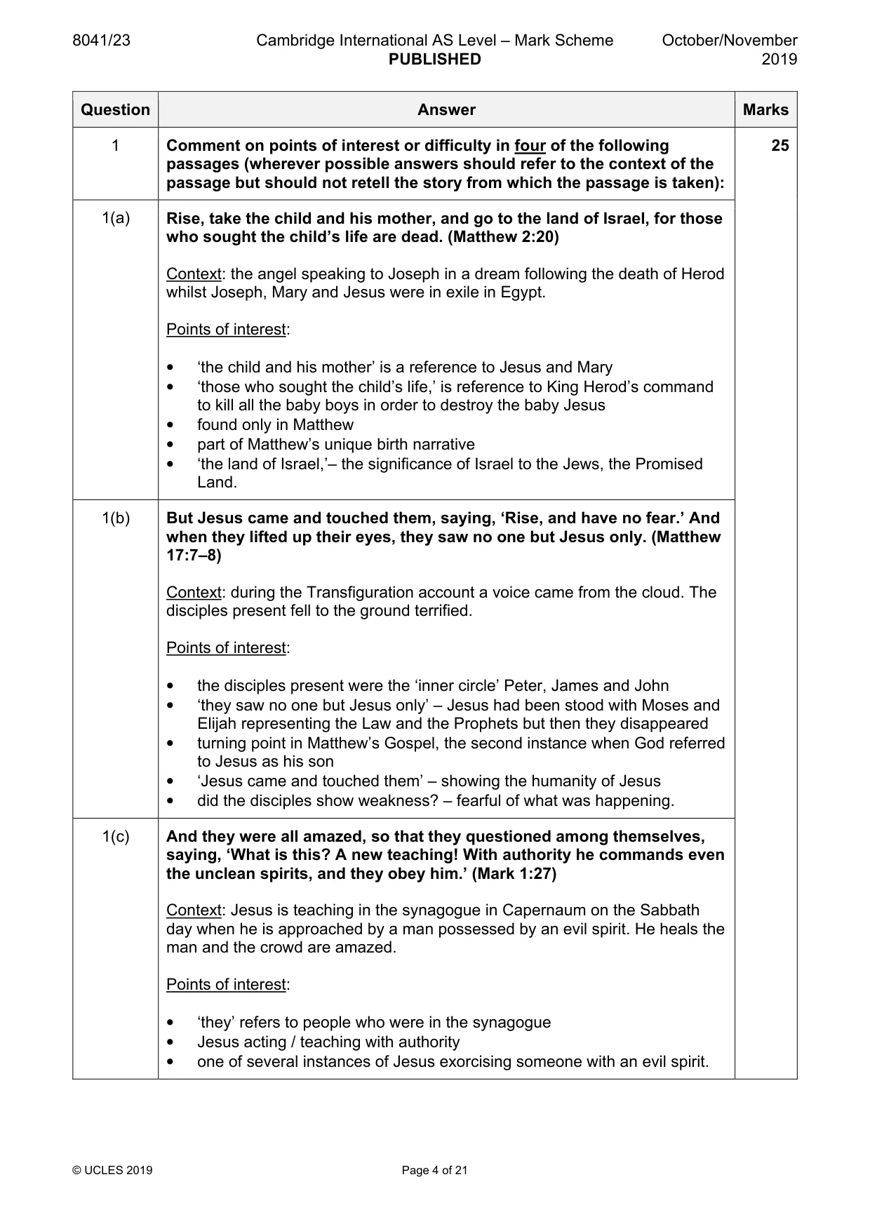 Mark scheme, page 4 of 21