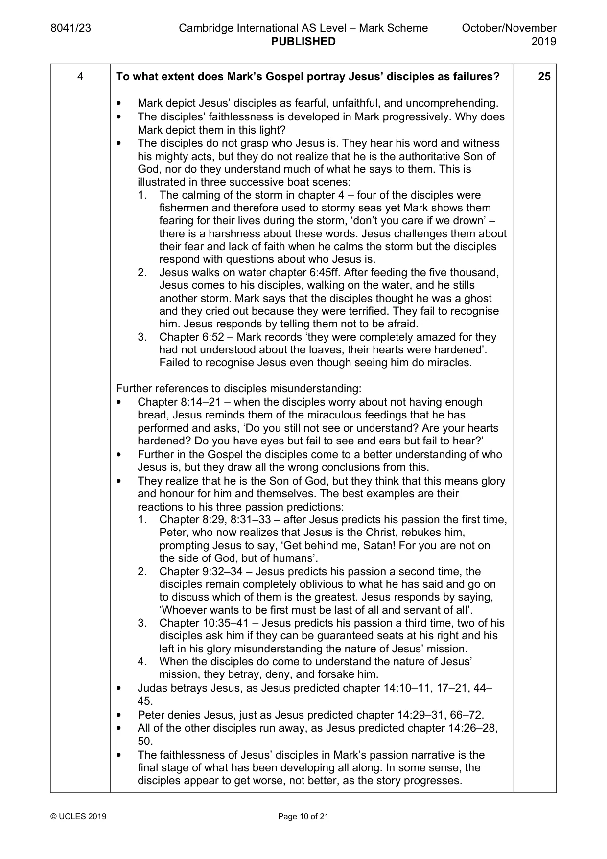 Mark scheme, page 10 of 21