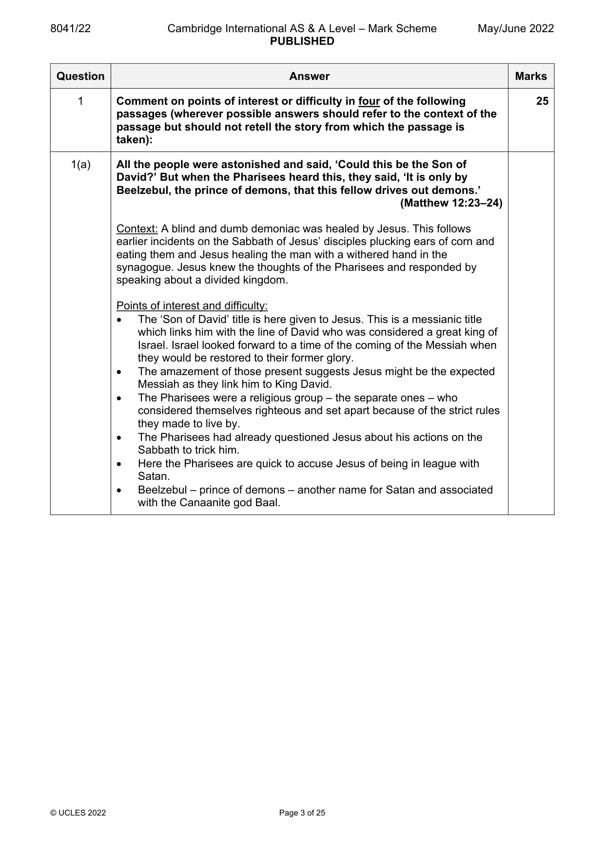 Mark scheme, page 3 of 25