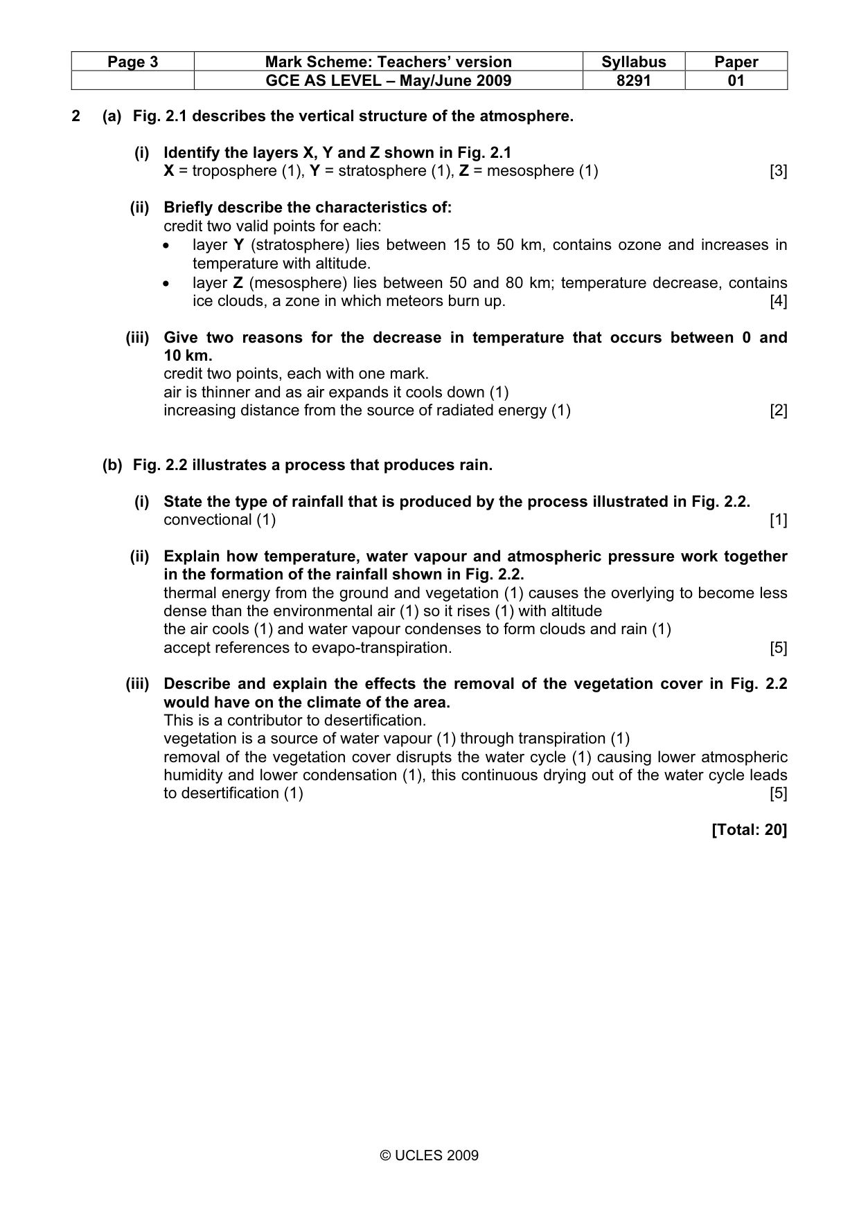 Mark scheme, page 3 of 11
