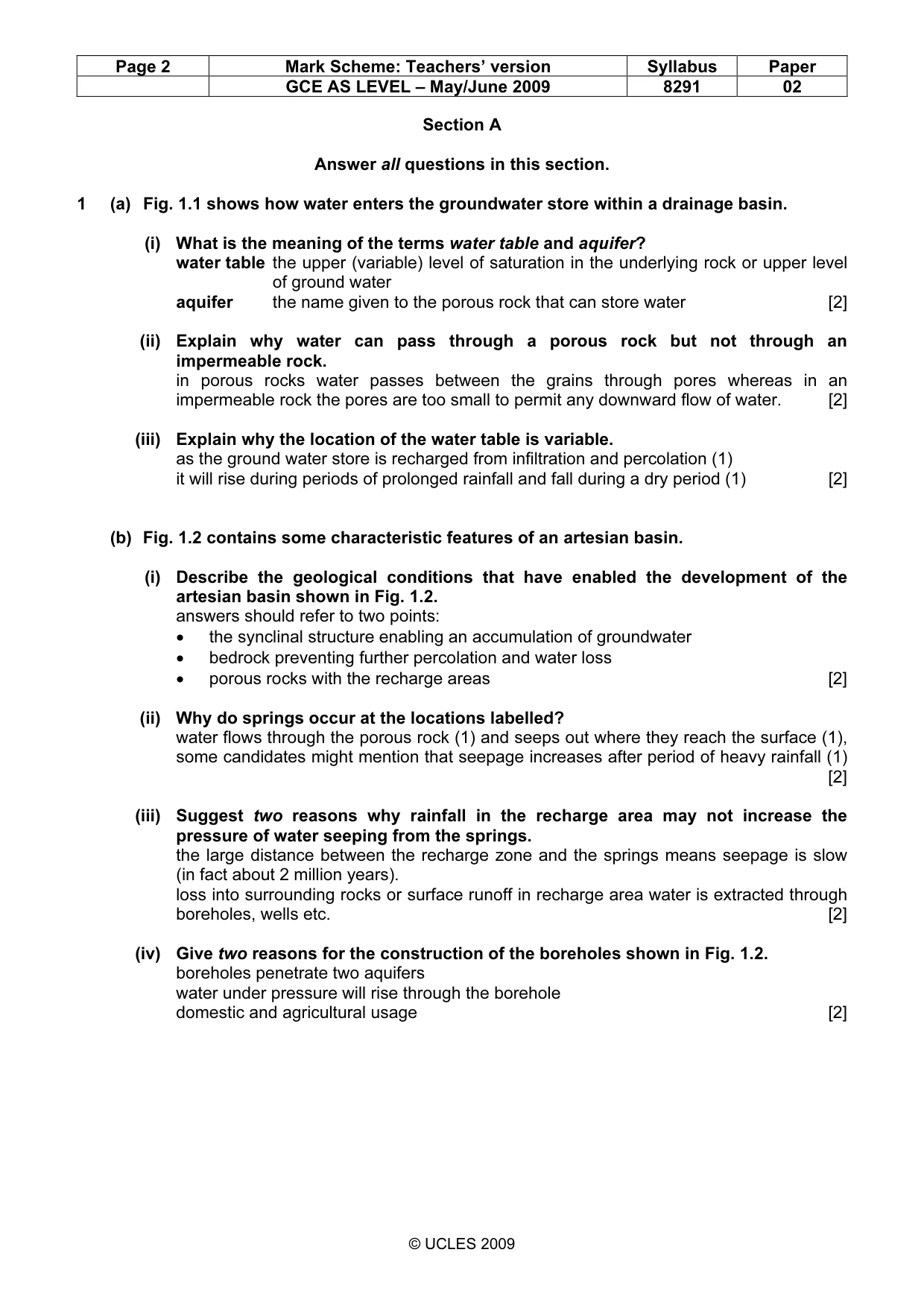 Mark scheme, page 2 of 12
