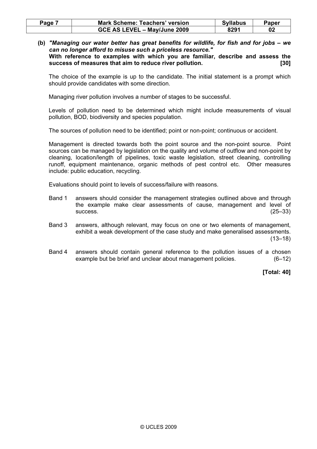 Mark scheme, page 7 of 12