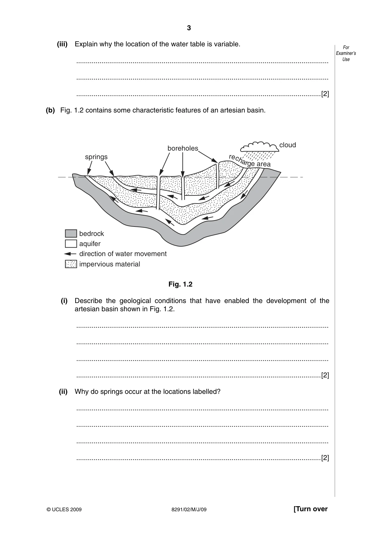 Cambridge A Level Environmental Management (AS only) 8291 2009 May/June Paper 2 · Variant 1 question paper, page 3 of 12