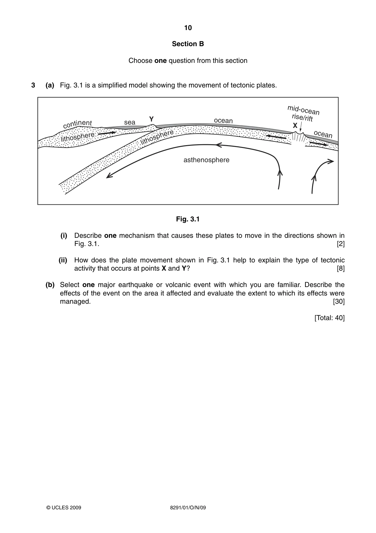 Cambridge A Level Environmental Management (AS only) 8291 2009 Oct/Nov Paper 1 · Variant 1 question paper, page 10 of 12
