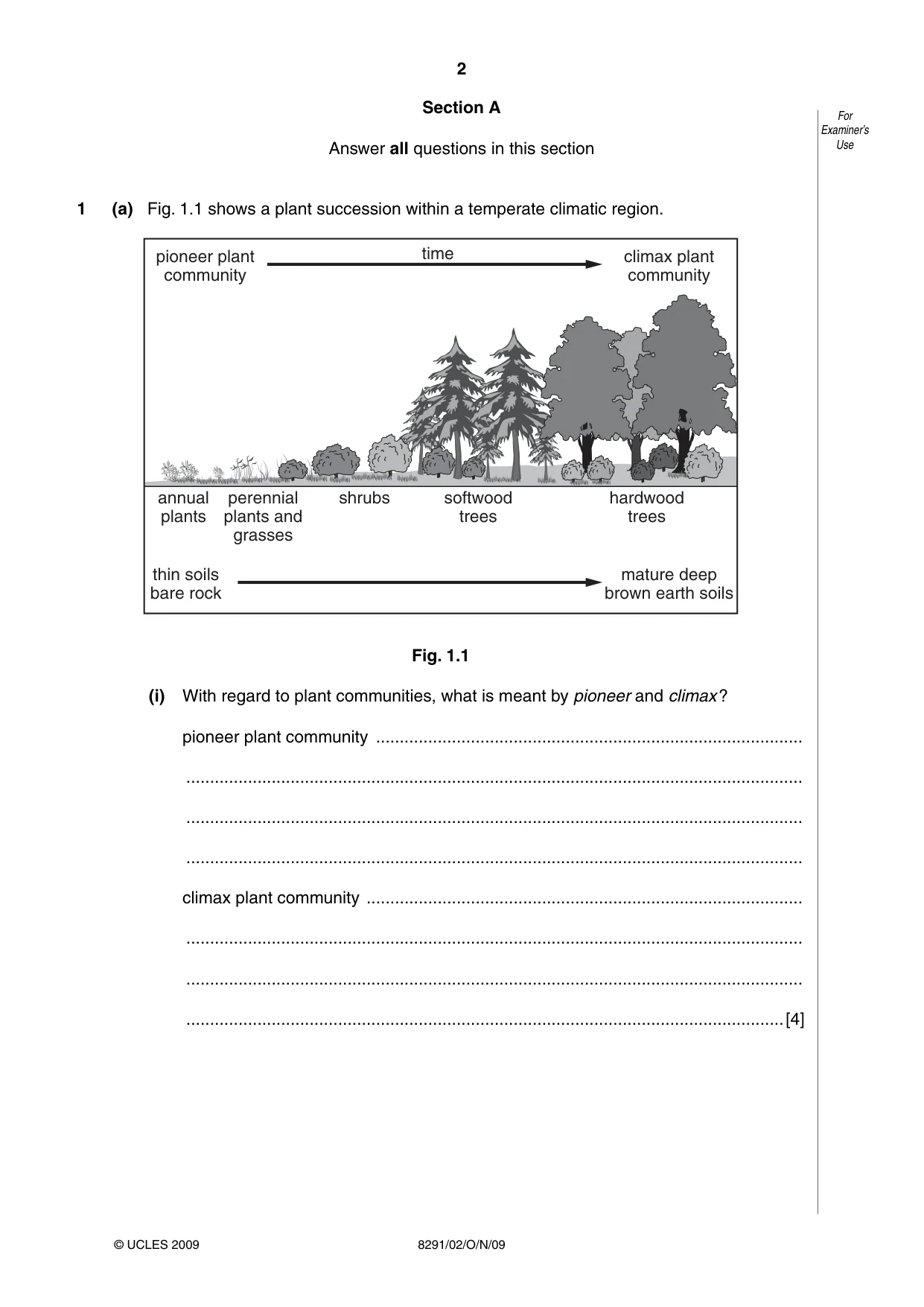 Cambridge A Level Environmental Management (AS only) 8291 2009 Oct/Nov Paper 2 · Variant 1 question paper, page 2 of 12