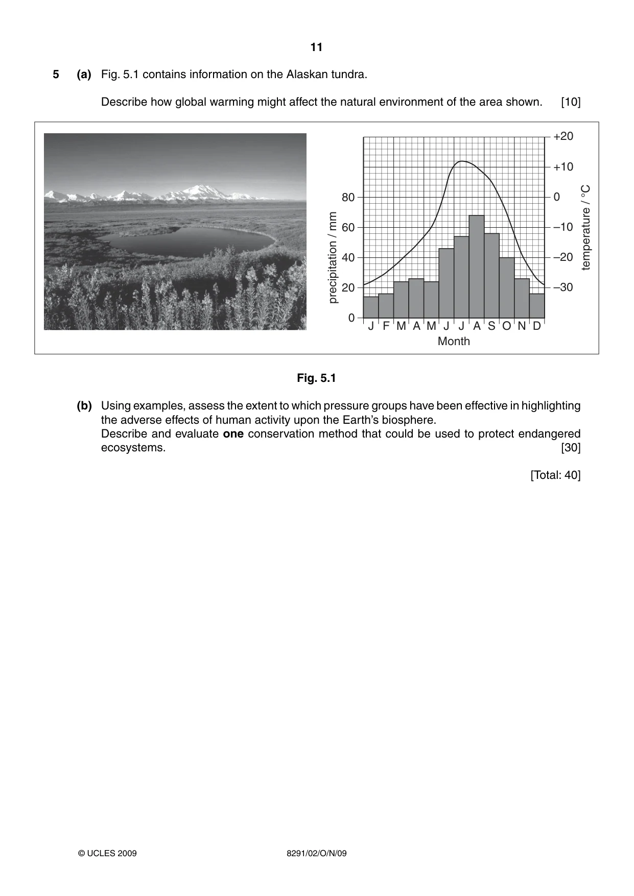 Cambridge A Level Environmental Management (AS only) 8291 2009 Oct/Nov Paper 2 · Variant 1 question paper, page 11 of 12