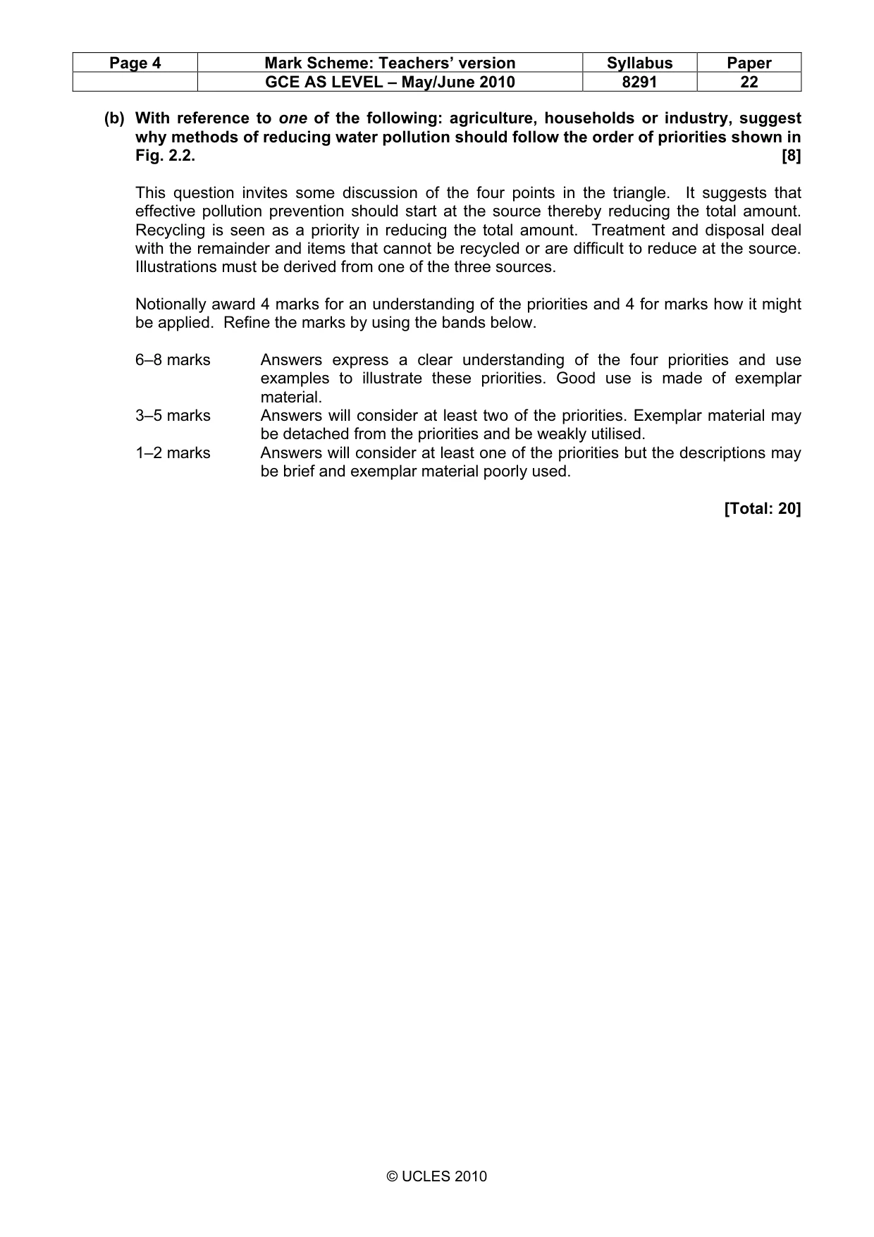 Mark scheme, page 4 of 12