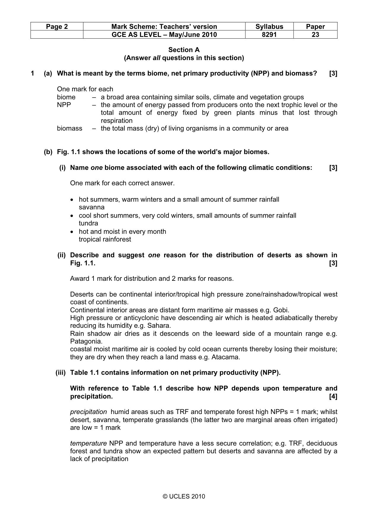 Mark scheme, page 2 of 12