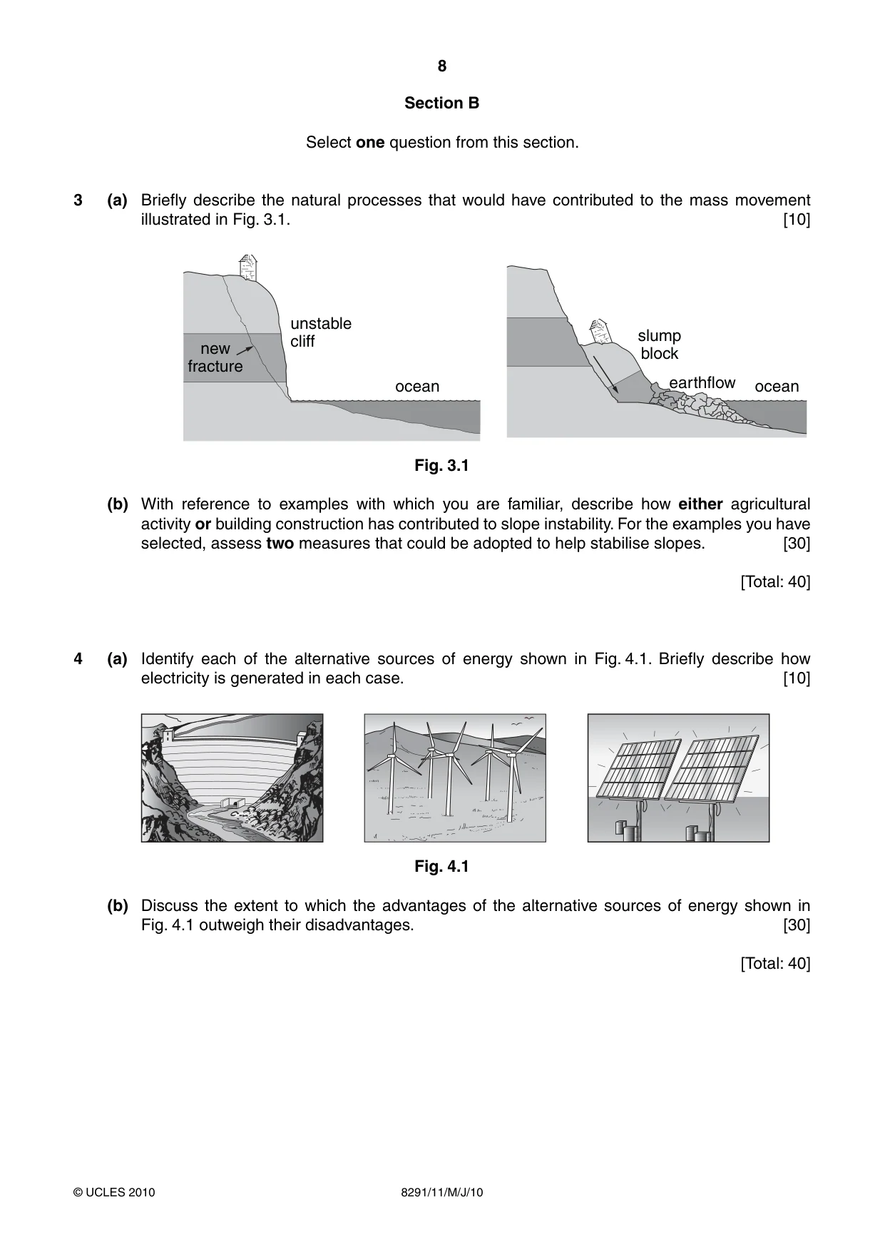Cambridge A Level Environmental Management (AS only) 8291 2010 May/June Paper 1 · Variant 1 question paper, page 8 of 12