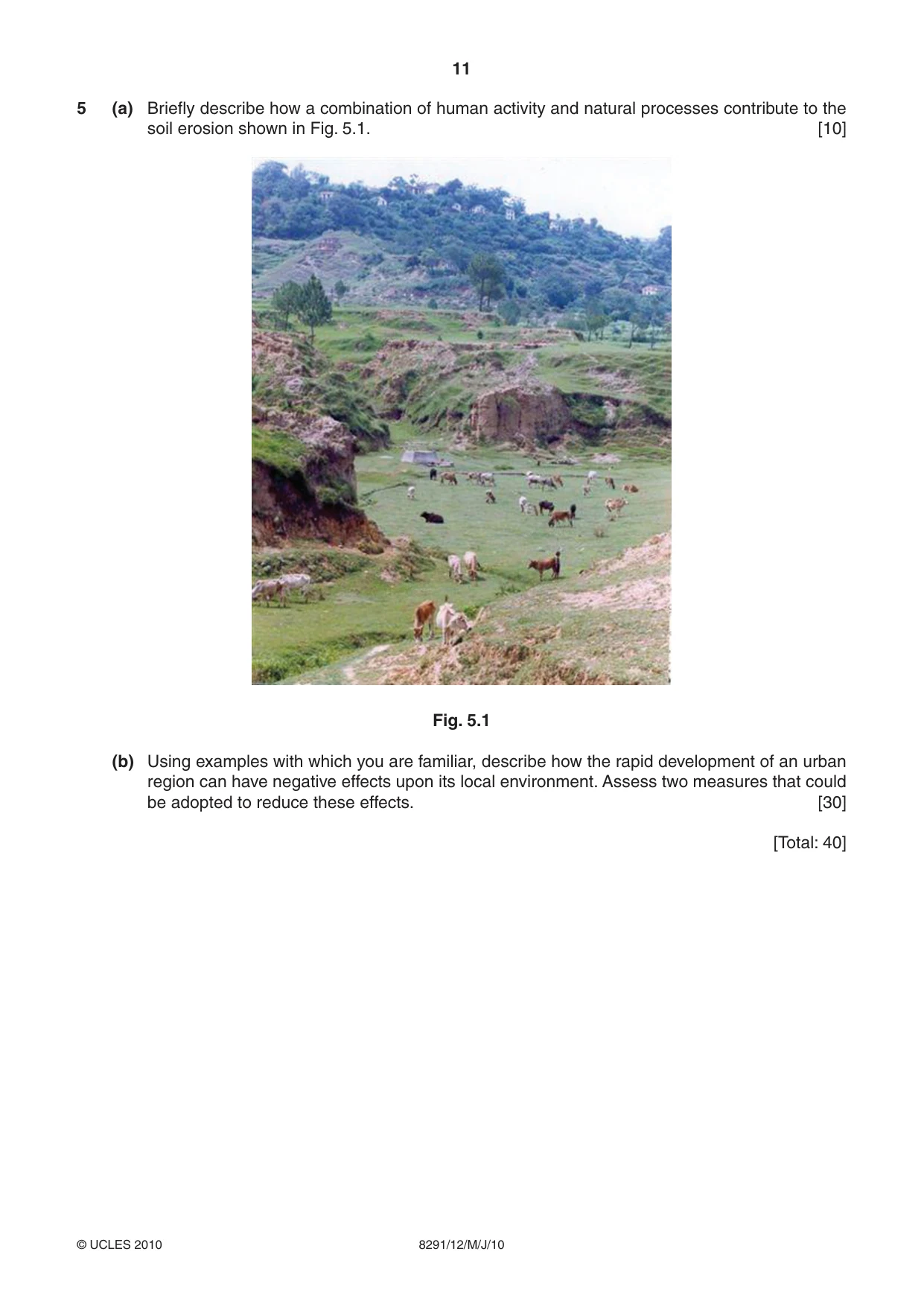Cambridge A Level Environmental Management (AS only) 8291 2010 May/June Paper 1 · Variant 2 question paper, page 11 of 12