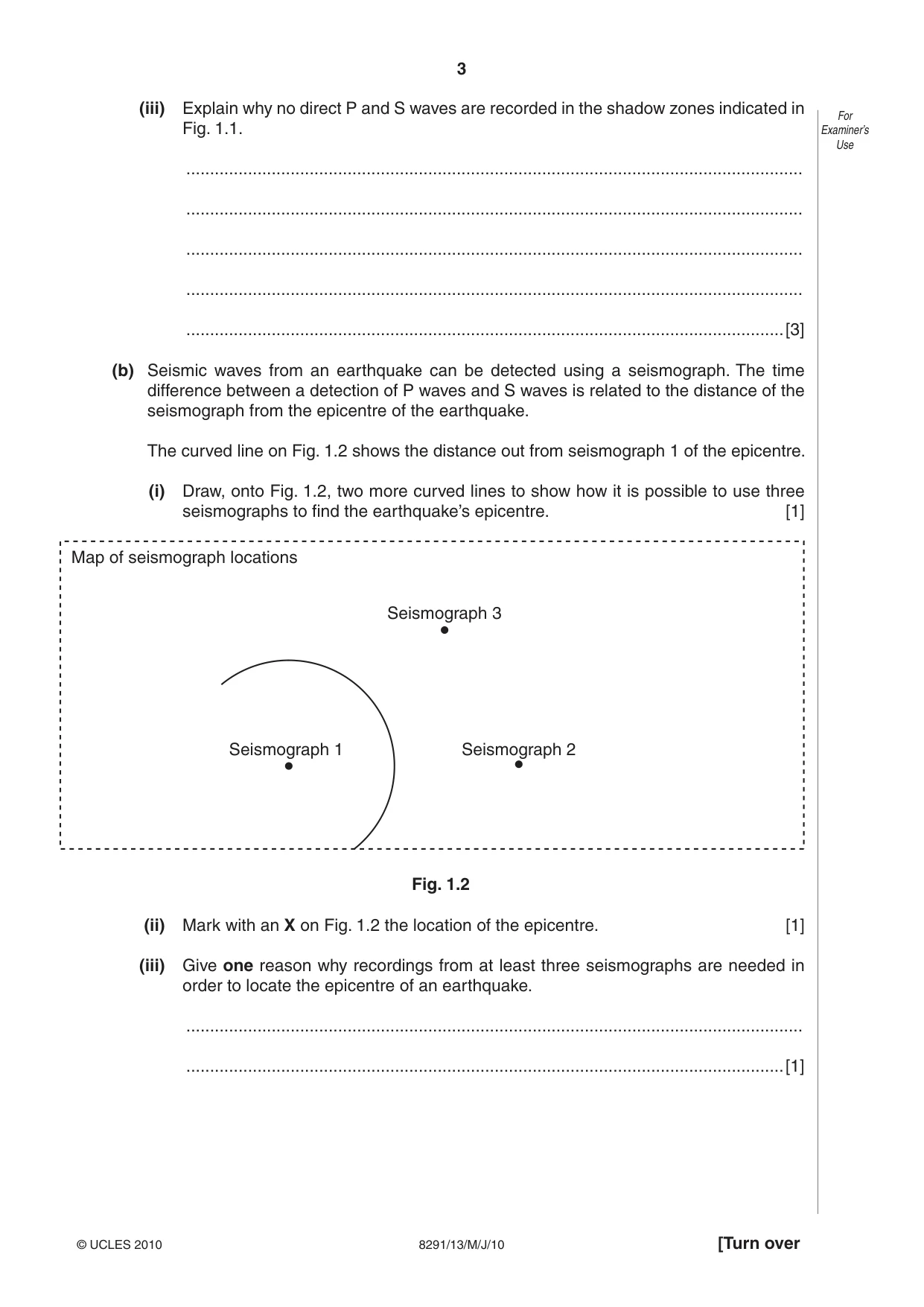 Cambridge A Level Environmental Management (AS only) 8291 2010 May/June Paper 1 · Variant 3 question paper, page 3 of 12