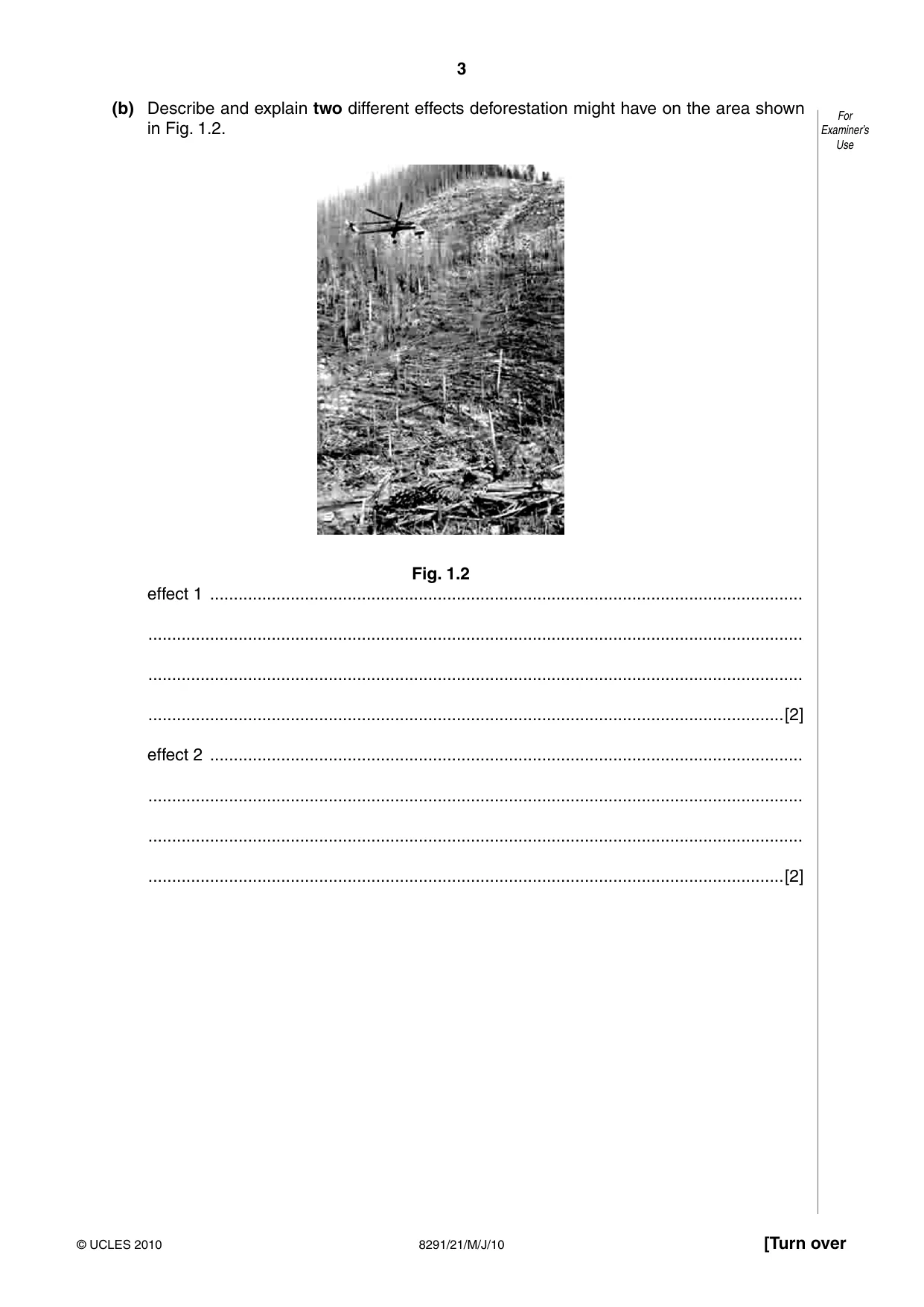 Cambridge A Level Environmental Management (AS only) 8291 2010 May/June Paper 2 · Variant 1 question paper, page 3 of 12