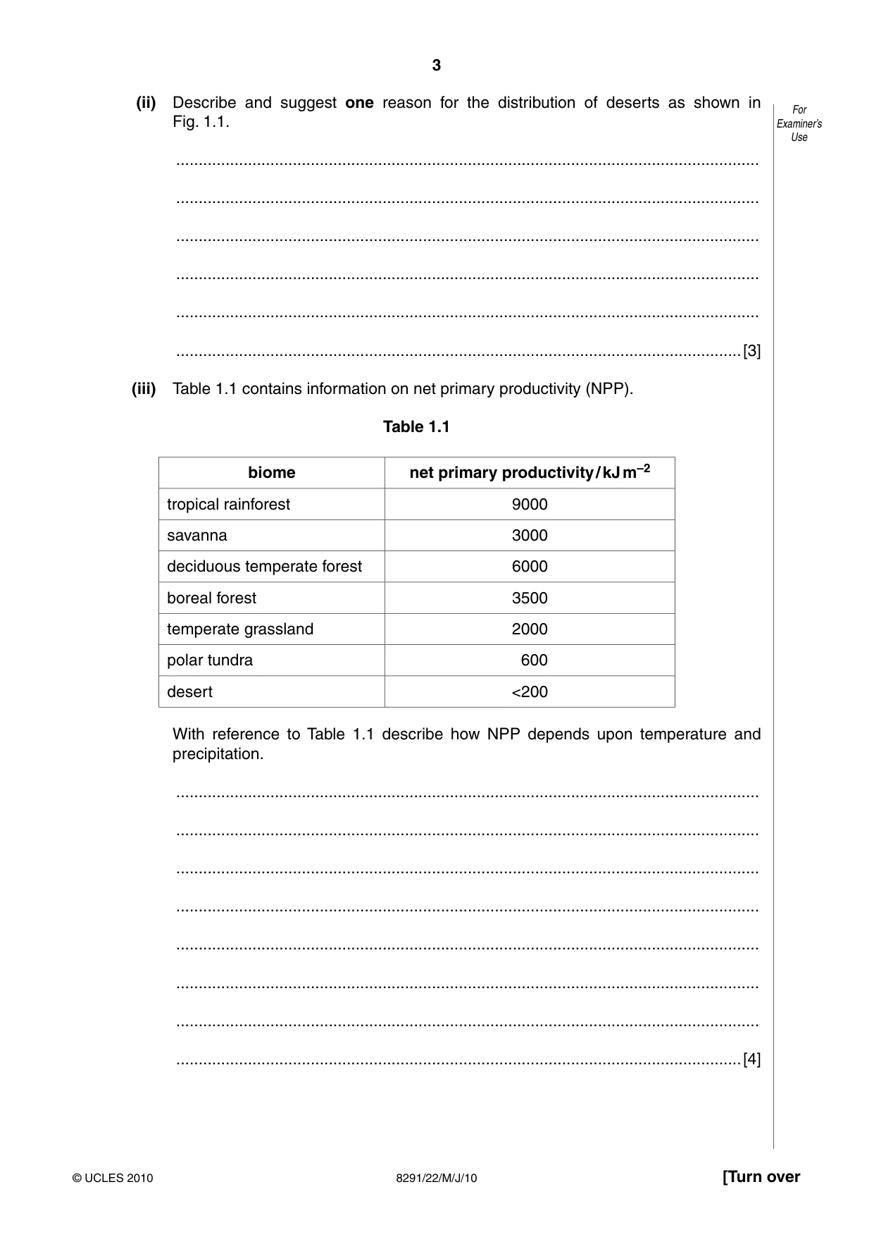 Cambridge A Level Environmental Management (AS only) 8291 2010 May/June Paper 2 · Variant 2 question paper, page 3 of 12