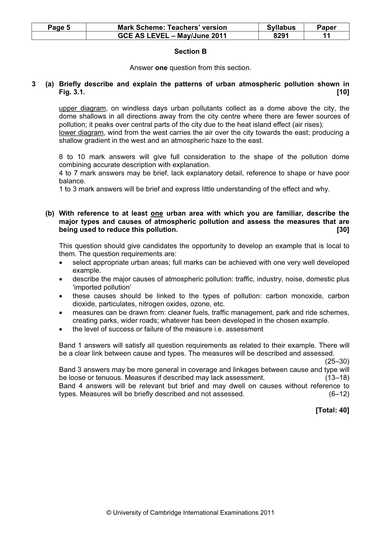 Mark scheme, page 5 of 10