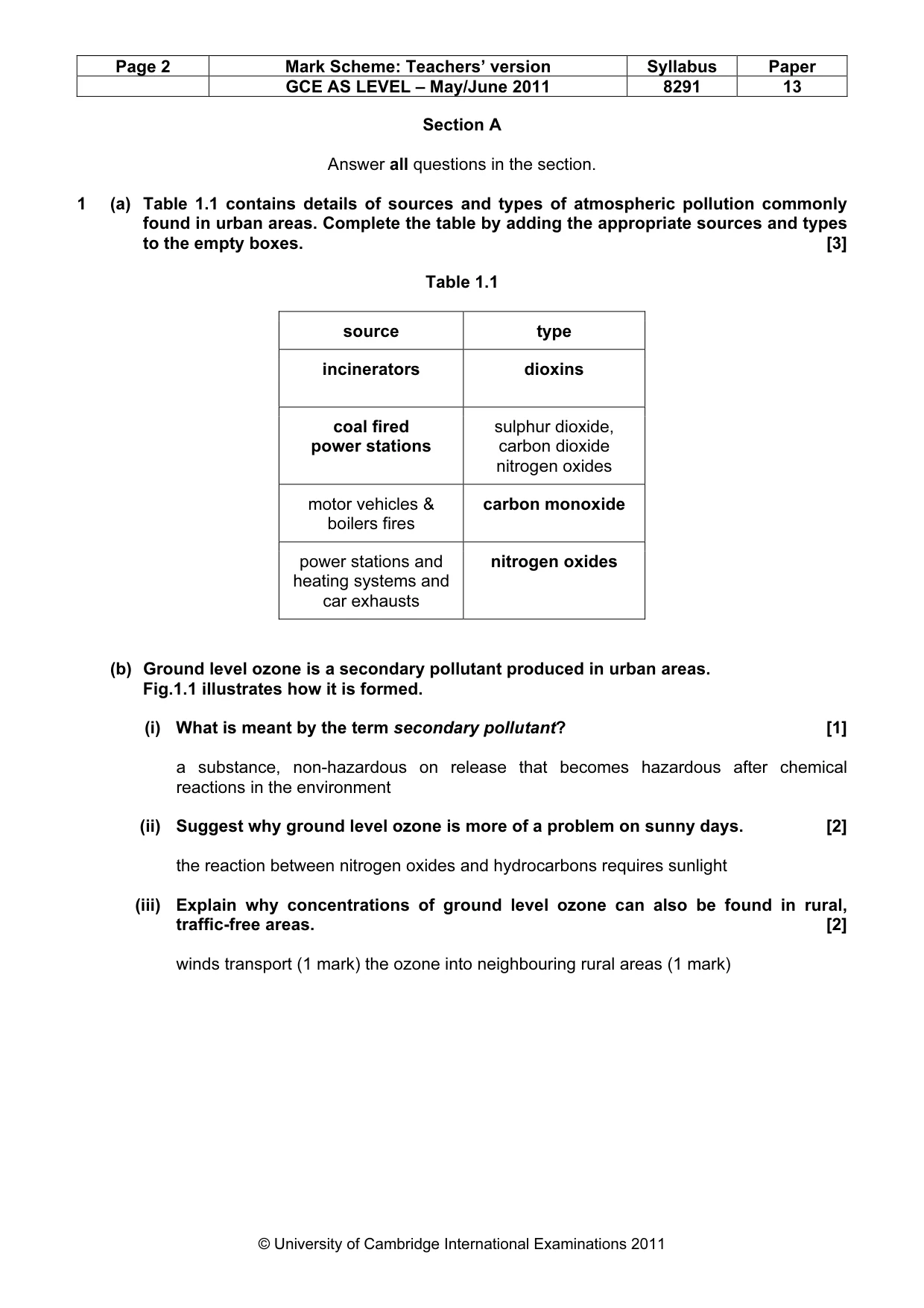 Mark scheme, page 2 of 10