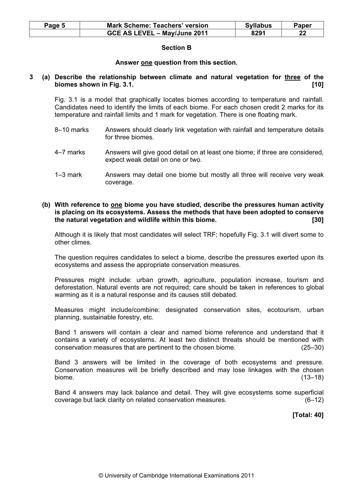 Mark scheme, page 5 of 11