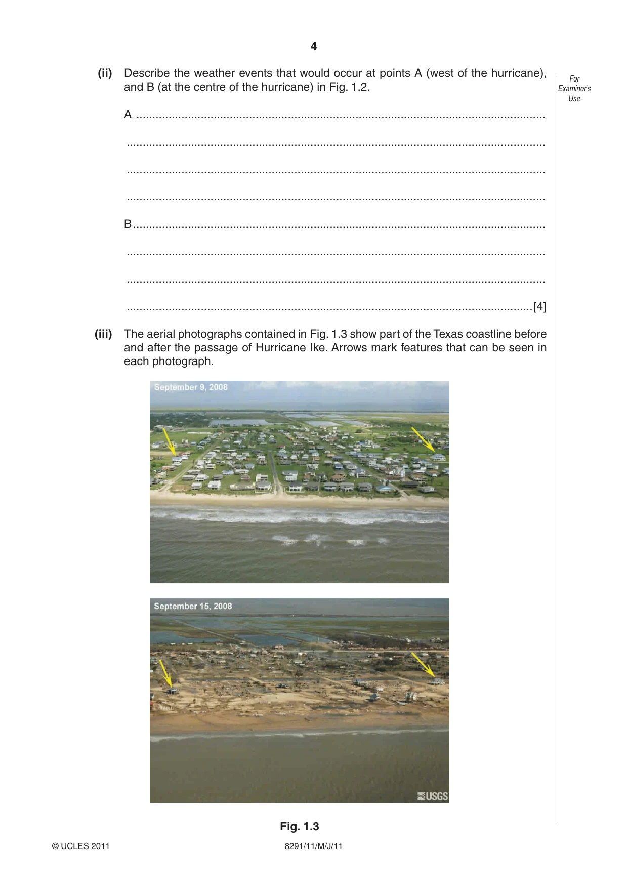 Cambridge A Level Environmental Management (AS only) 8291 2011 May/June Paper 1 · Variant 1 question paper, page 4 of 12