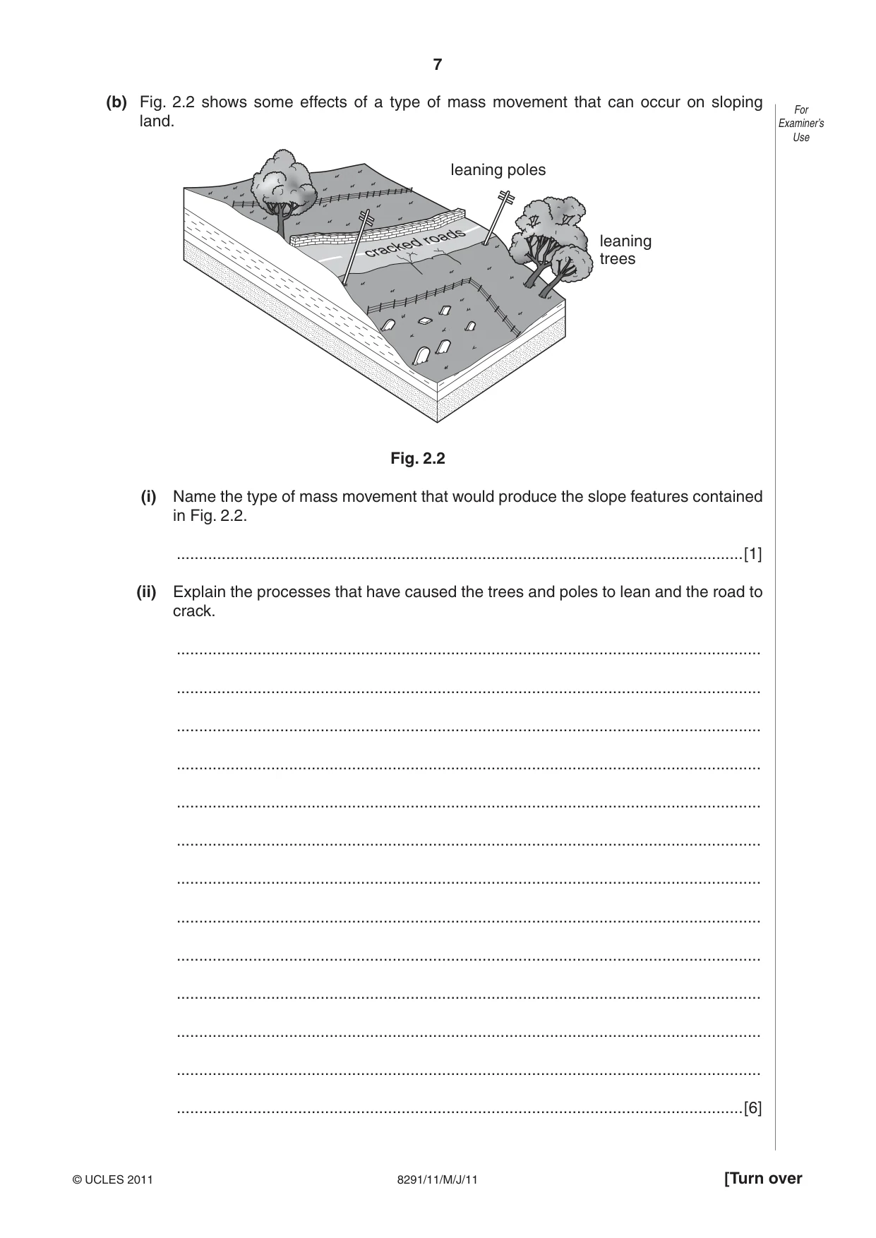 Cambridge A Level Environmental Management (AS only) 8291 2011 May/June Paper 1 · Variant 1 question paper, page 7 of 12