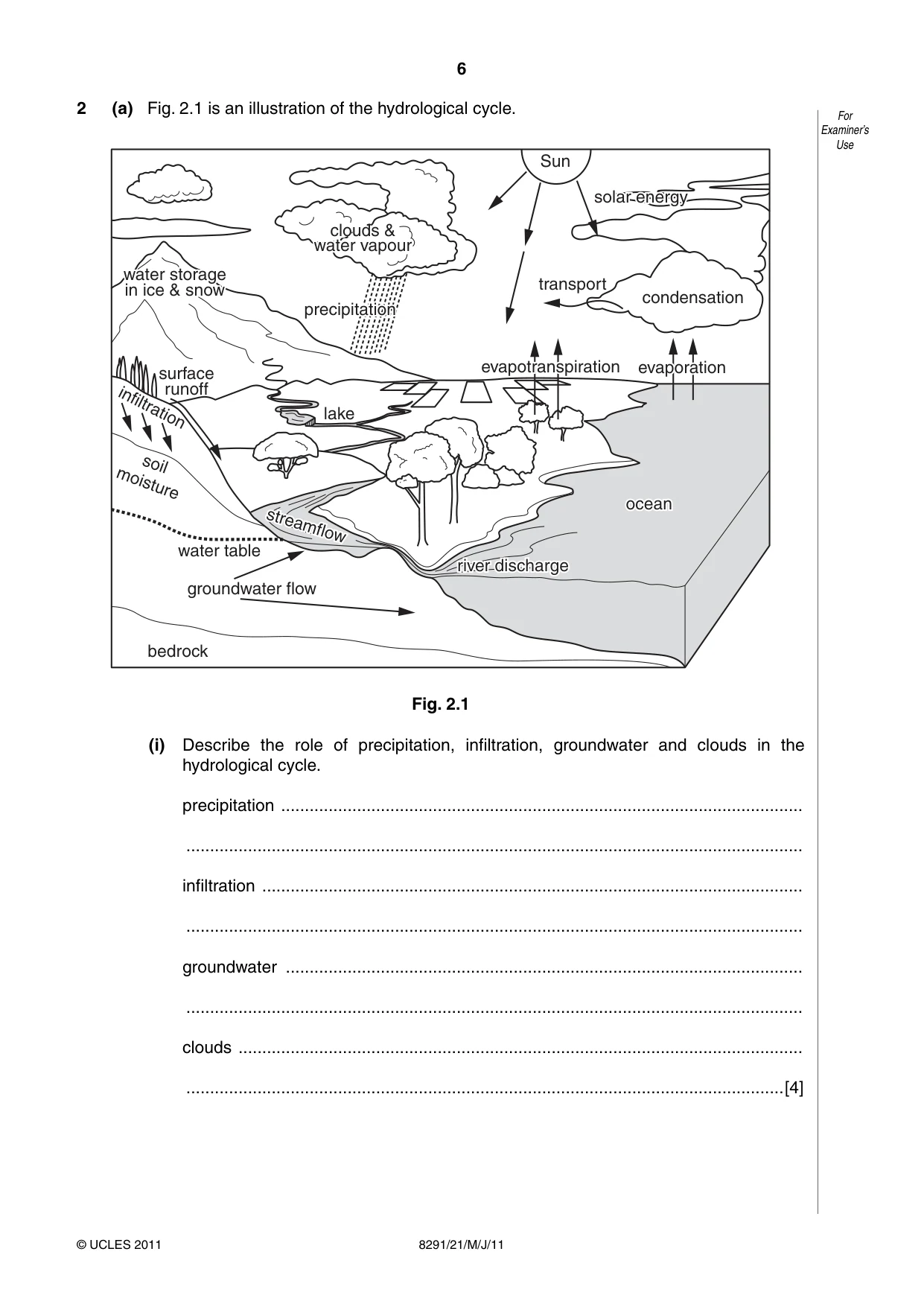 Cambridge A Level Environmental Management (AS only) 8291 2011 May/June Paper 2 · Variant 1 question paper, page 6 of 12
