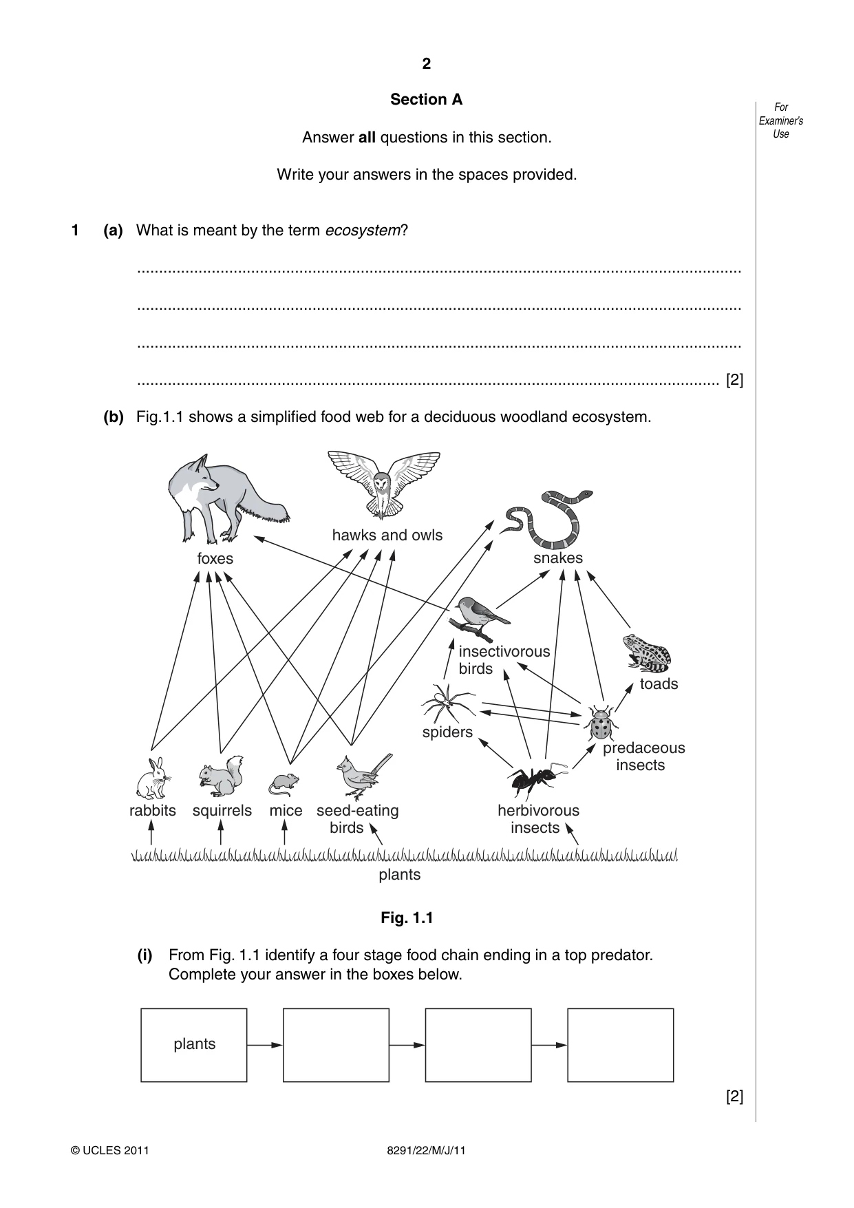 Cambridge A Level Environmental Management (AS only) 8291 2011 May/June Paper 2 · Variant 2 question paper, page 2 of 12