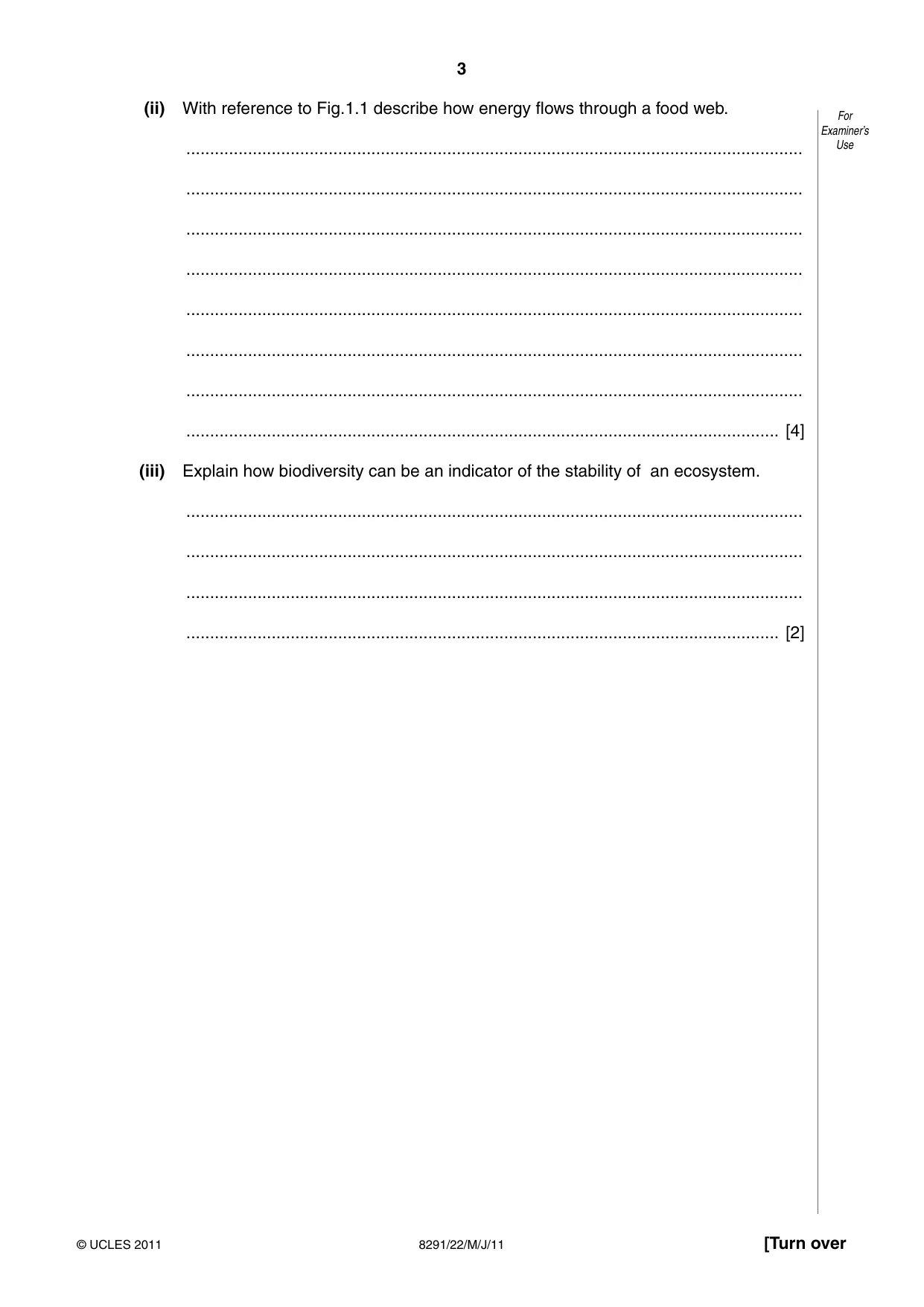 Cambridge A Level Environmental Management (AS only) 8291 2011 May/June Paper 2 · Variant 2 question paper, page 3 of 12
