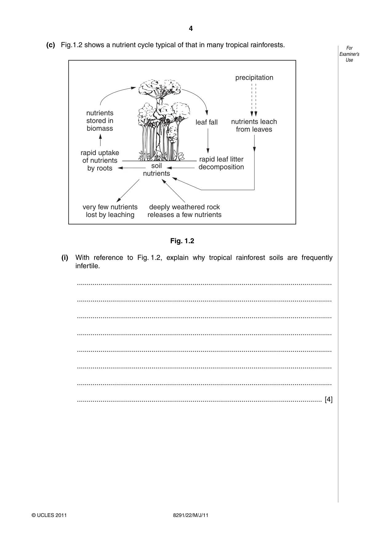 Cambridge A Level Environmental Management (AS only) 8291 2011 May/June Paper 2 · Variant 2 question paper, page 4 of 12