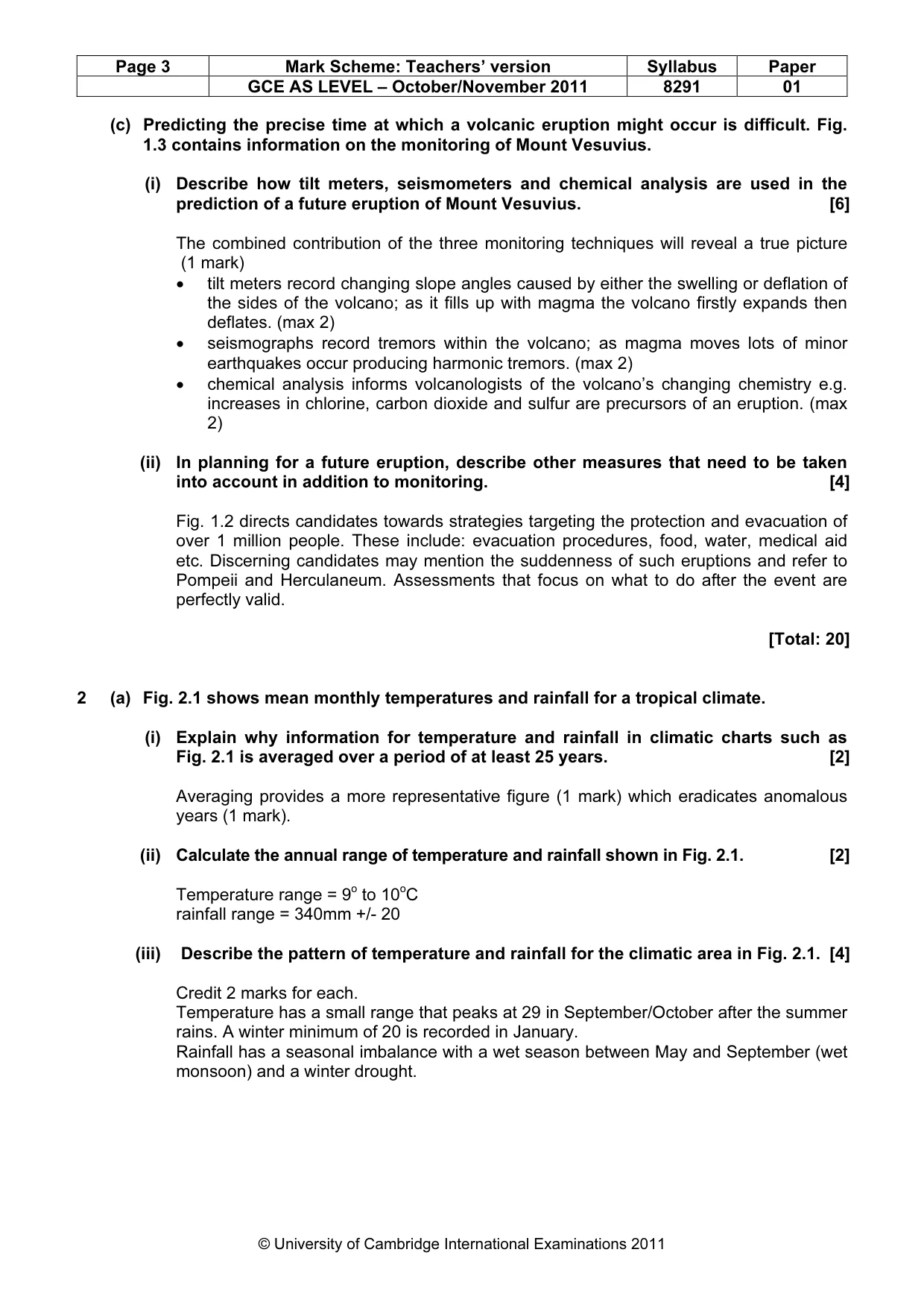 Mark scheme, page 3 of 12