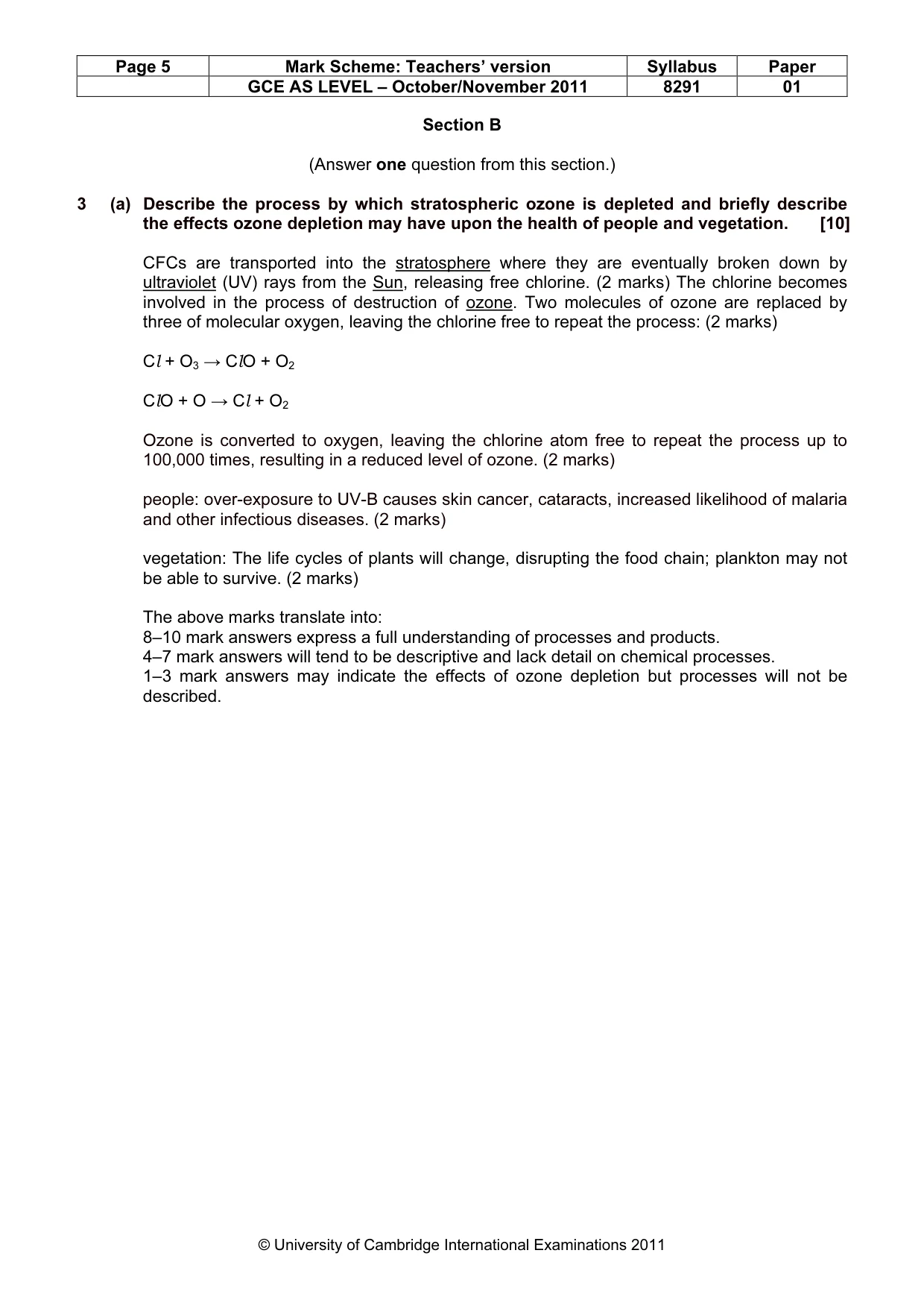 Mark scheme, page 5 of 12