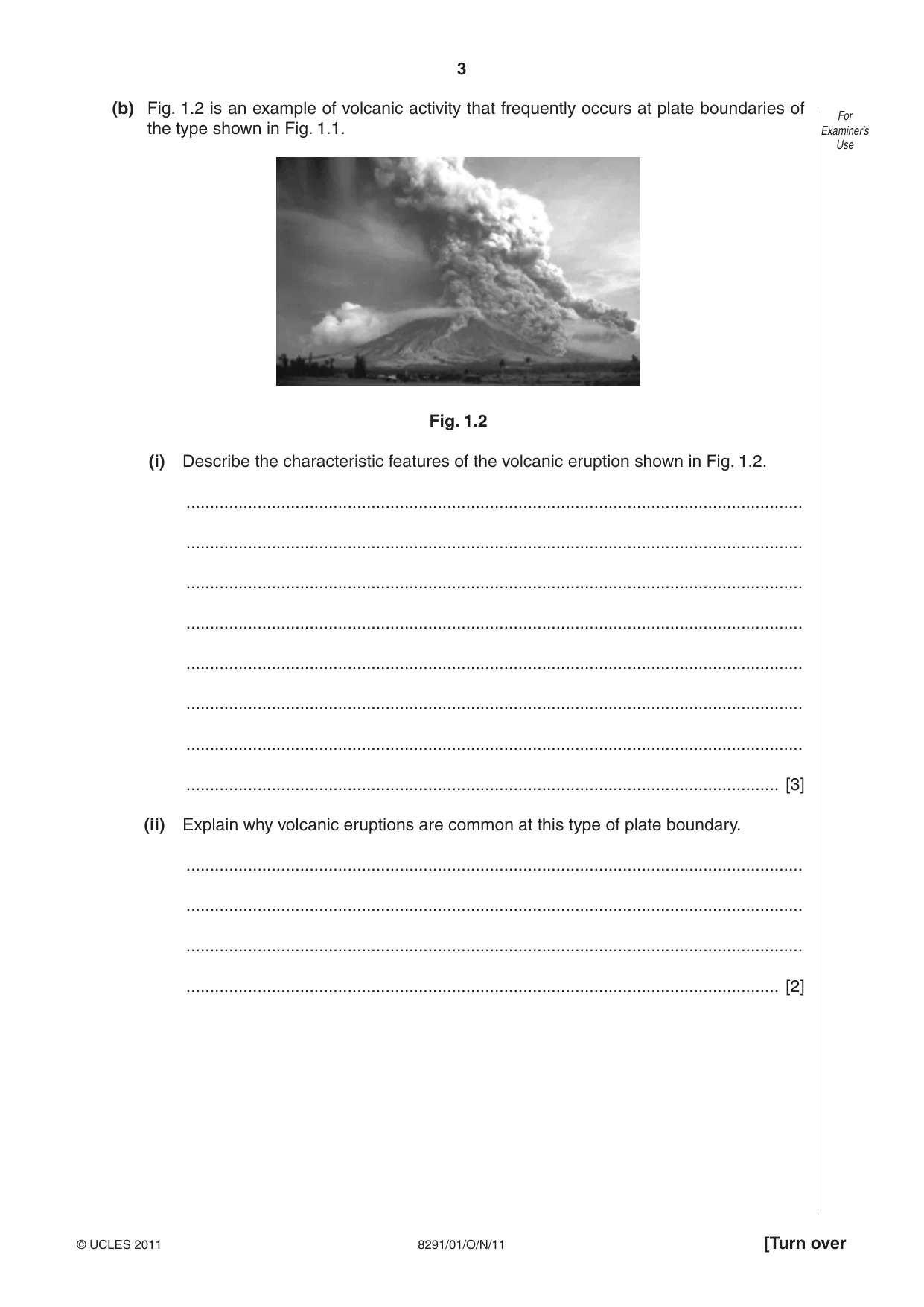 Cambridge A Level Environmental Management (AS only) 8291 2011 Oct/Nov Paper 1 · Variant 1 question paper, page 3 of 12