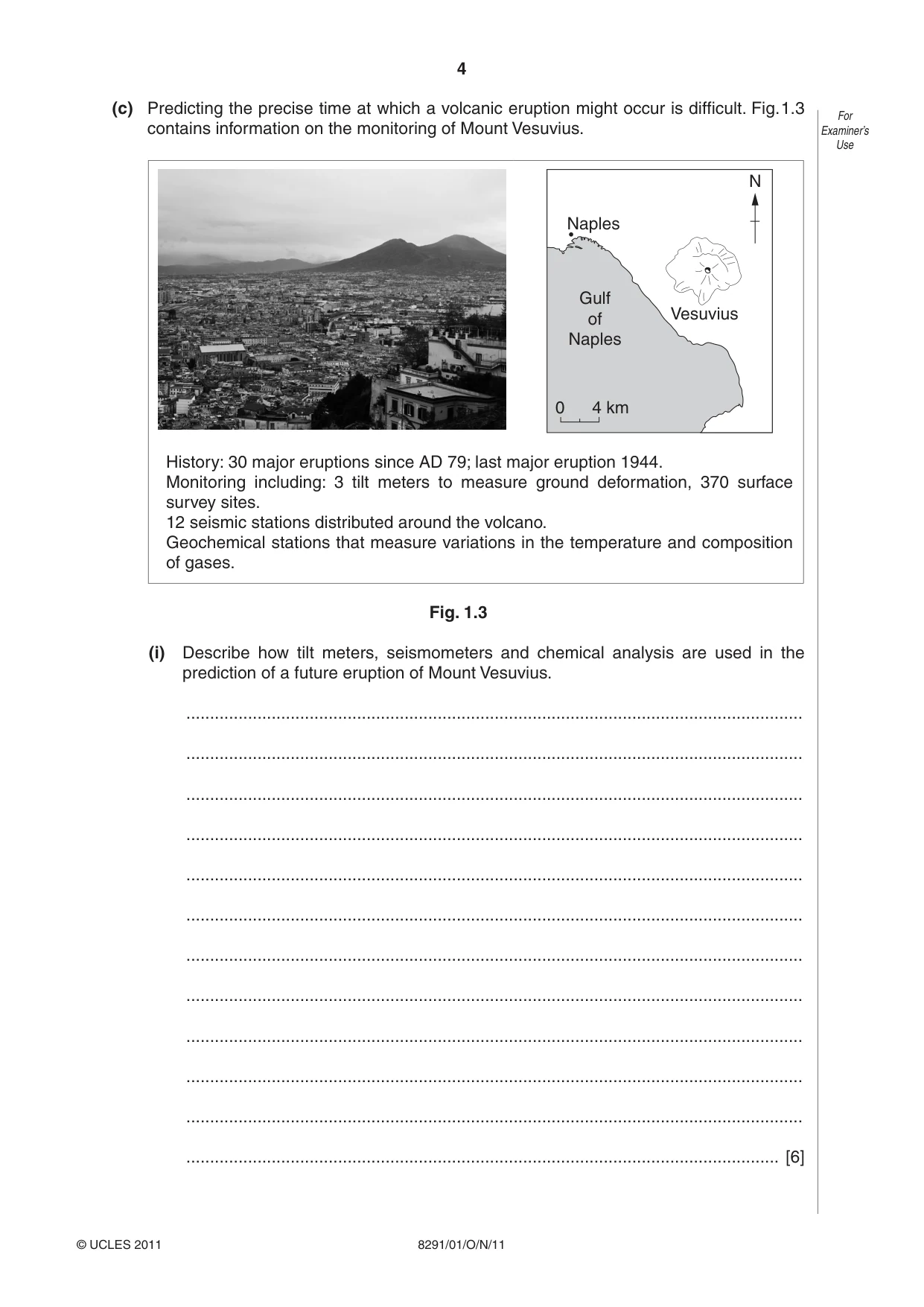 Cambridge A Level Environmental Management (AS only) 8291 2011 Oct/Nov Paper 1 · Variant 1 question paper, page 4 of 12