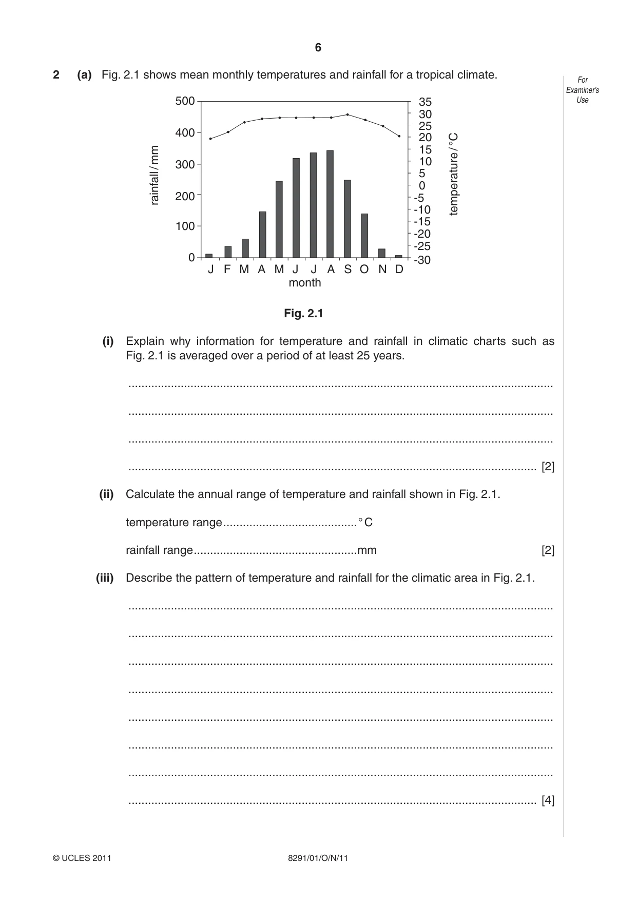 Cambridge A Level Environmental Management (AS only) 8291 2011 Oct/Nov Paper 1 · Variant 1 question paper, page 6 of 12