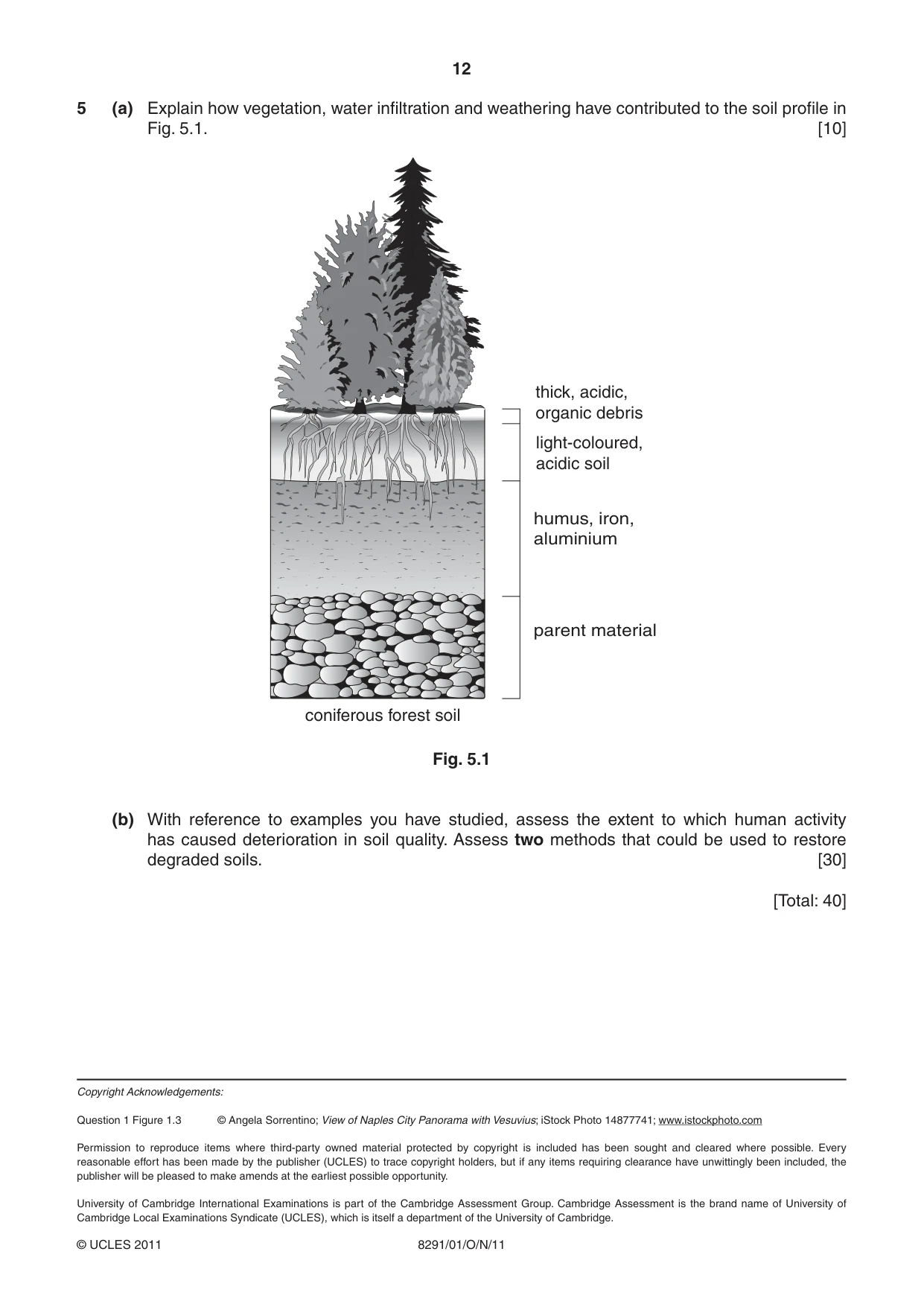 Cambridge A Level Environmental Management (AS only) 8291 2011 Oct/Nov Paper 1 · Variant 1 question paper, page 12 of 12
