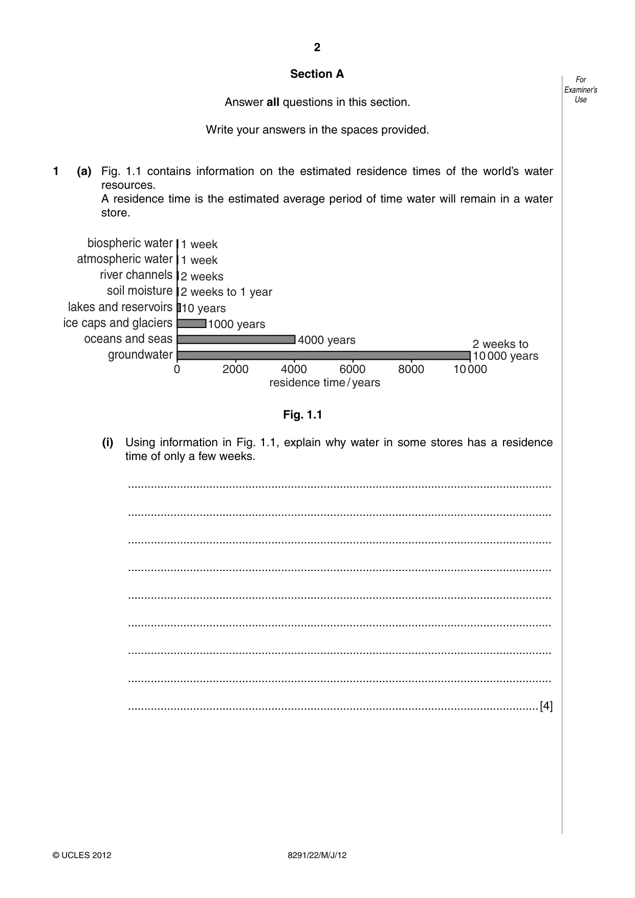Cambridge A Level Environmental Management (AS only) 8291 2012 May/June Paper 2 · Variant 2 question paper, page 2 of 12
