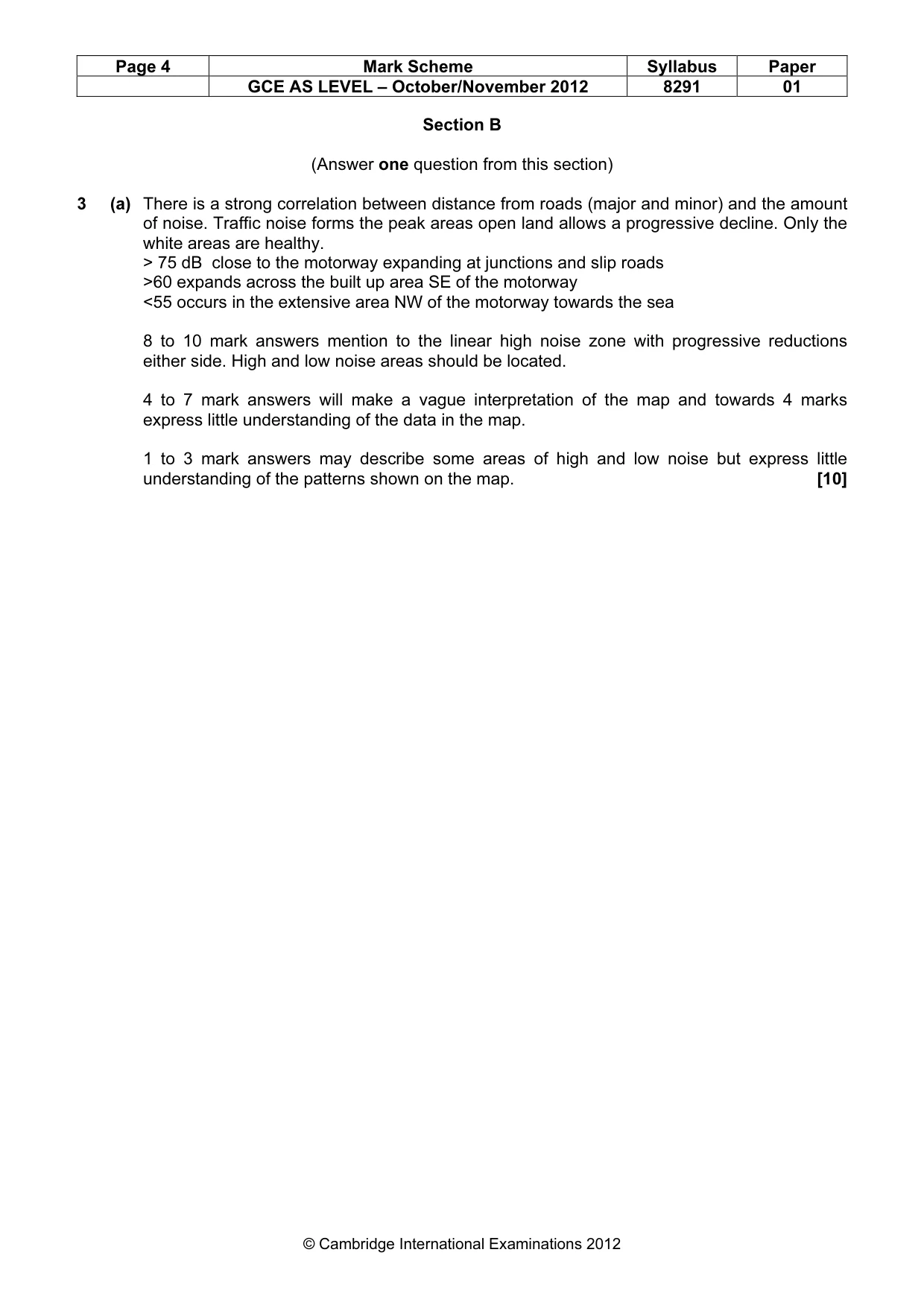 Mark scheme, page 4 of 10