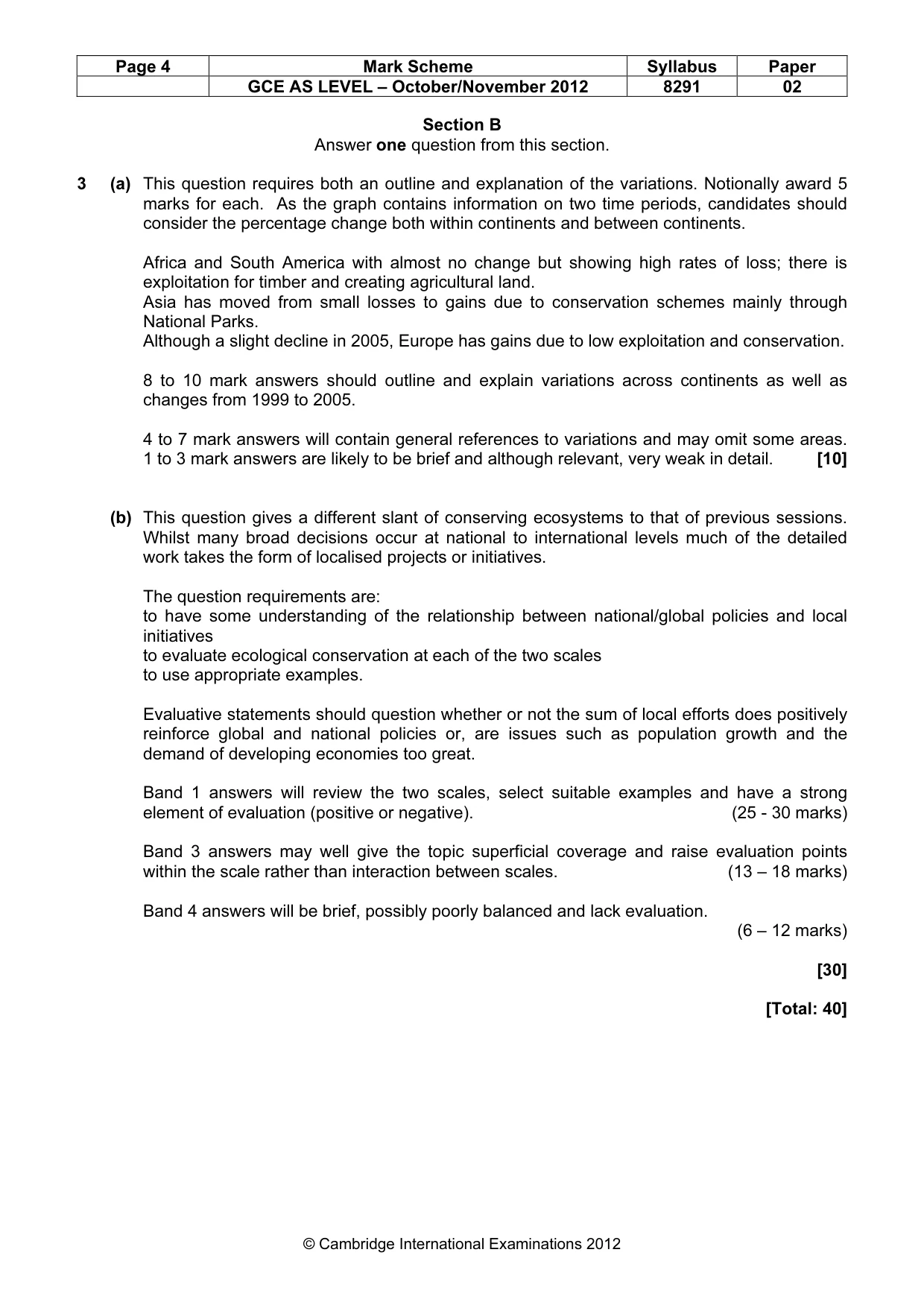Mark scheme, page 4 of 8