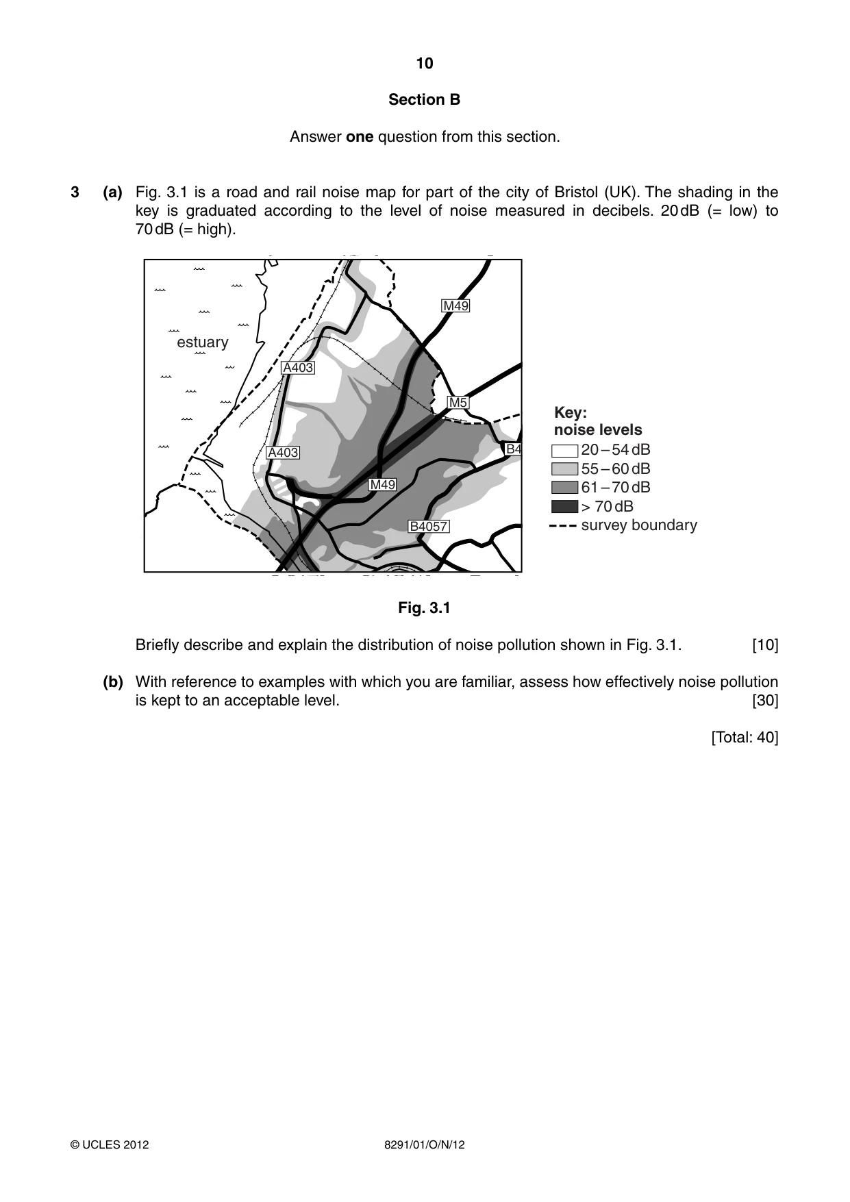 Cambridge A Level Environmental Management (AS only) 8291 2012 Oct/Nov Paper 1 · Variant 1 question paper, page 10 of 12
