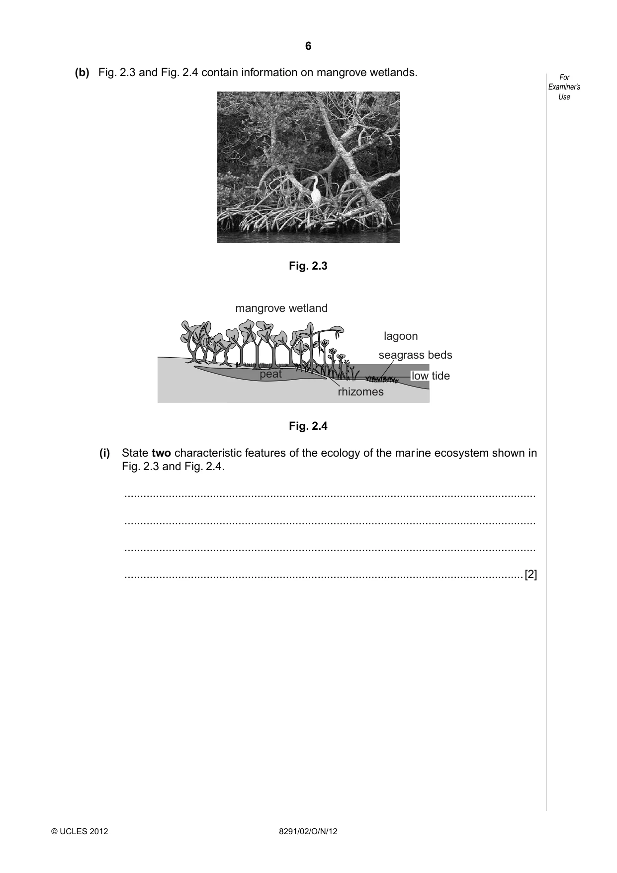 Cambridge A Level Environmental Management (AS only) 8291 2012 Oct/Nov Paper 2 · Variant 1 question paper, page 6 of 11