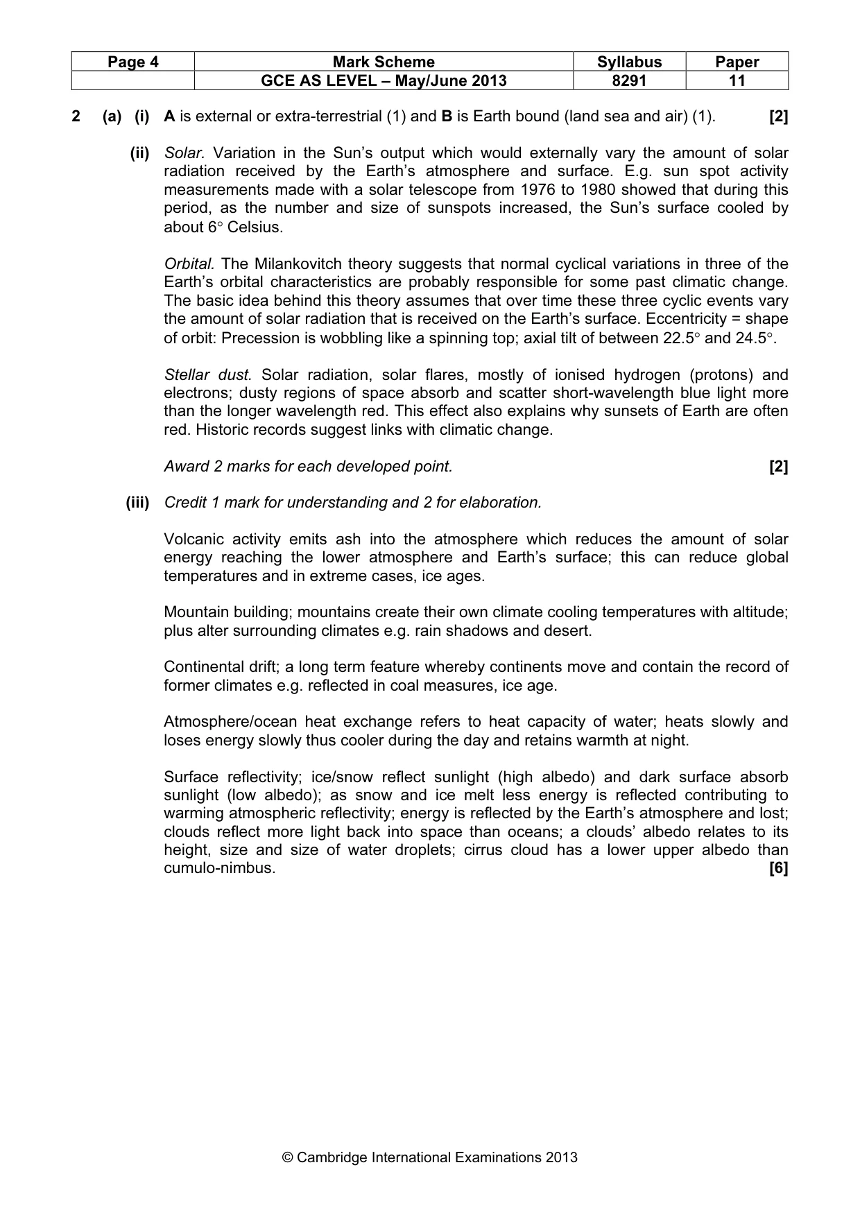 Mark scheme, page 4 of 11