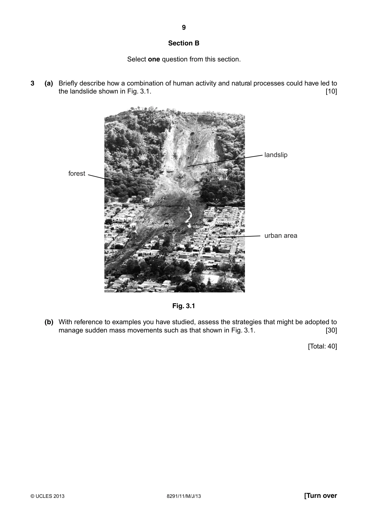 Cambridge A Level Environmental Management (AS only) 8291 2013 May/June Paper 1 · Variant 1 question paper, page 9 of 12