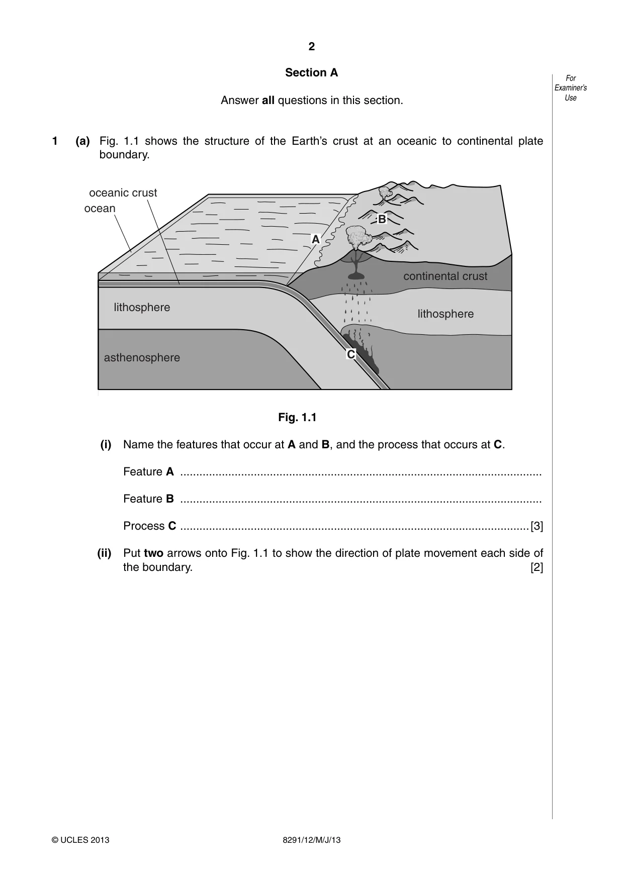 Cambridge A Level Environmental Management (AS only) 8291 2013 May/June Paper 1 · Variant 2 question paper, page 2 of 12