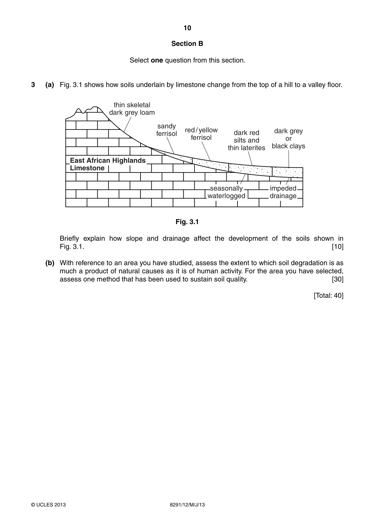 Cambridge A Level Environmental Management (AS only) 8291 2013 May/June Paper 1 · Variant 2 question paper, page 10 of 12