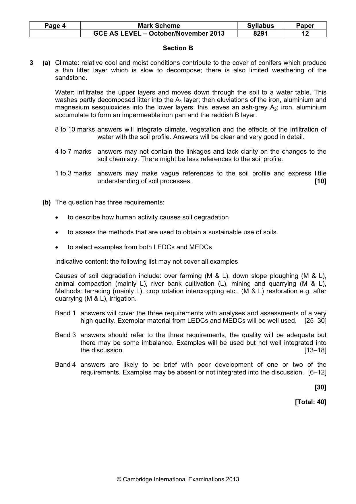 Mark scheme, page 4 of 8