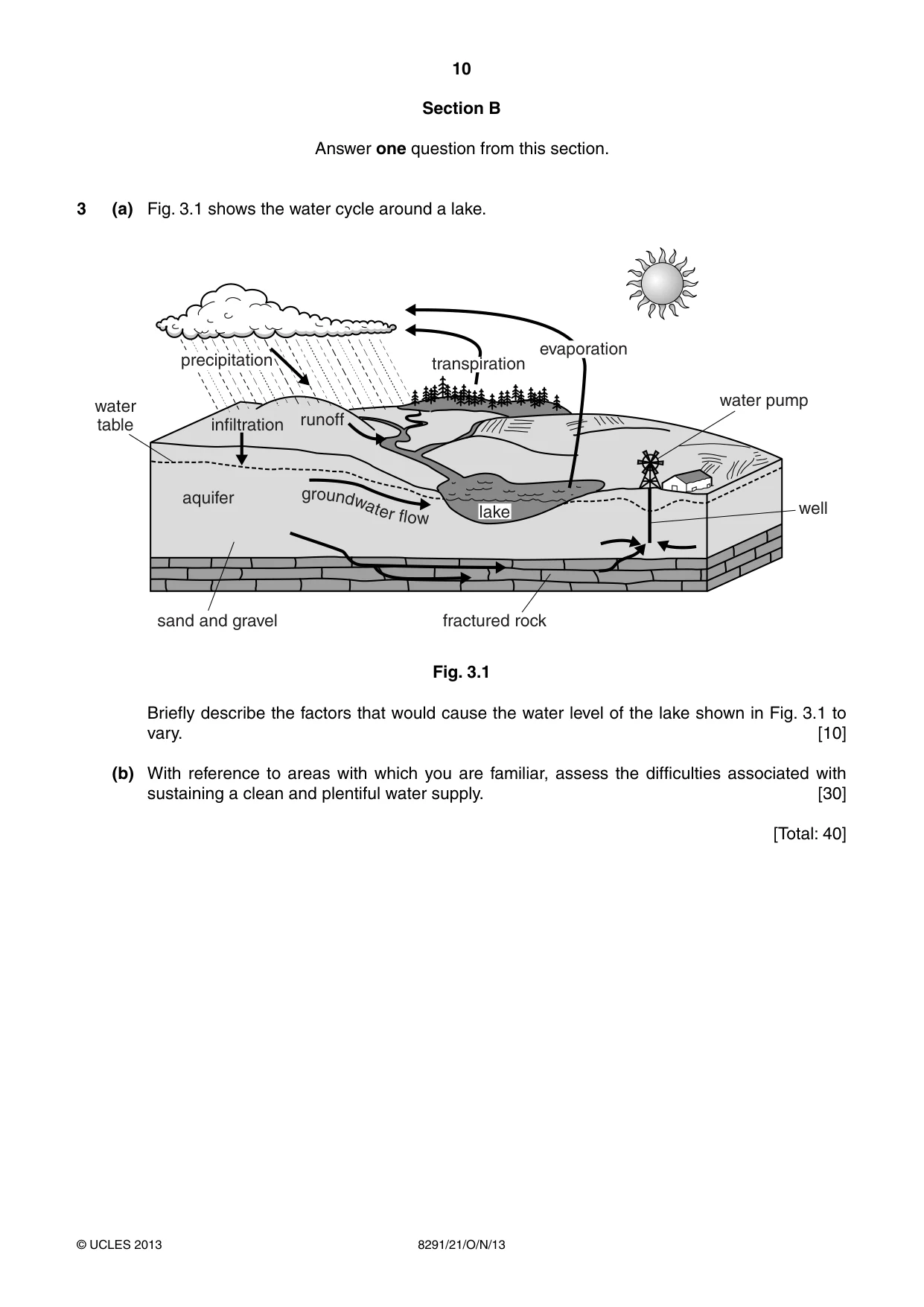 Cambridge A Level Environmental Management (AS only) 8291 2013 Oct/Nov Paper 2 · Variant 1 question paper, page 10 of 12