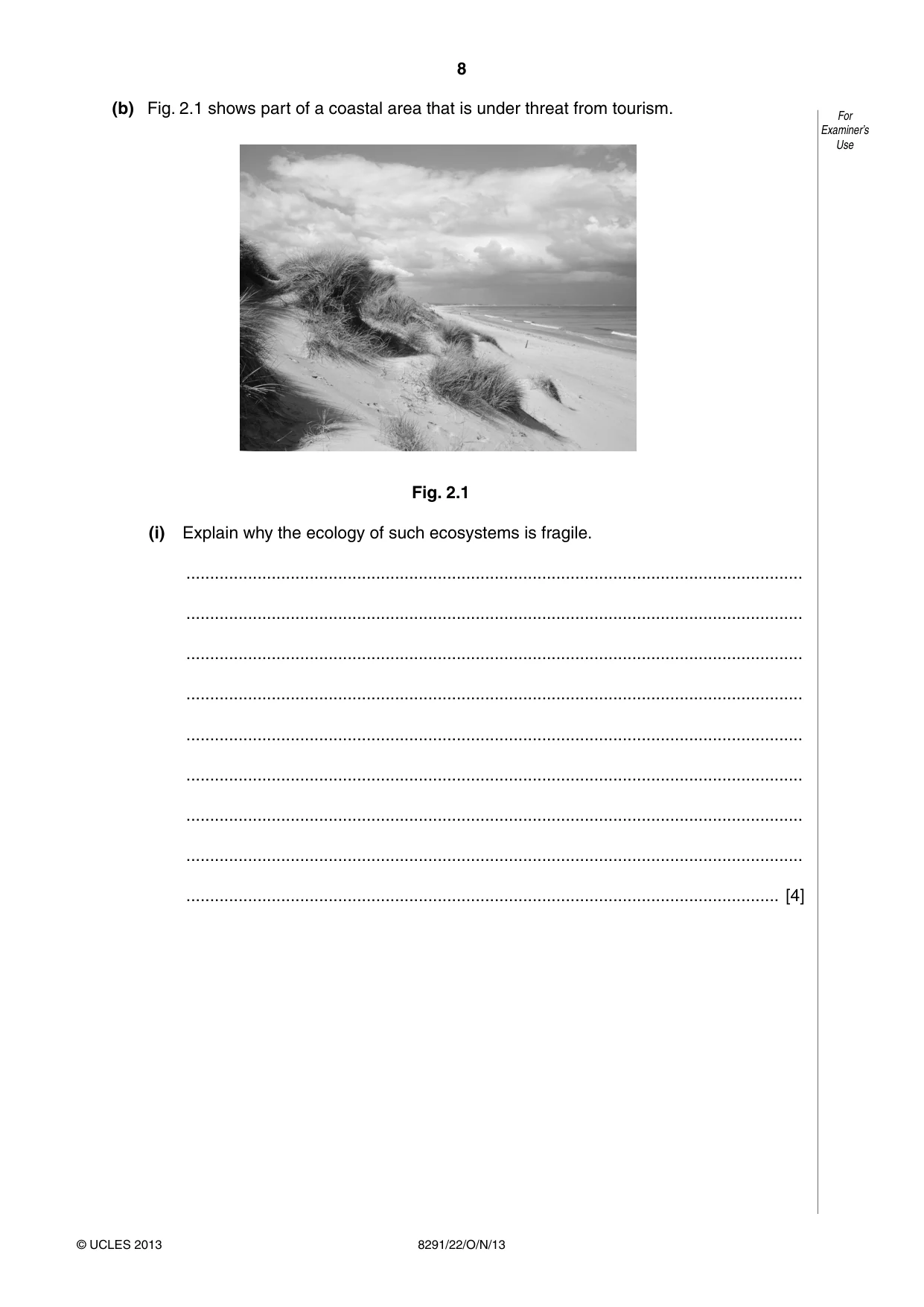 Cambridge A Level Environmental Management (AS only) 8291 2013 Oct/Nov Paper 2 · Variant 2 question paper, page 8 of 12