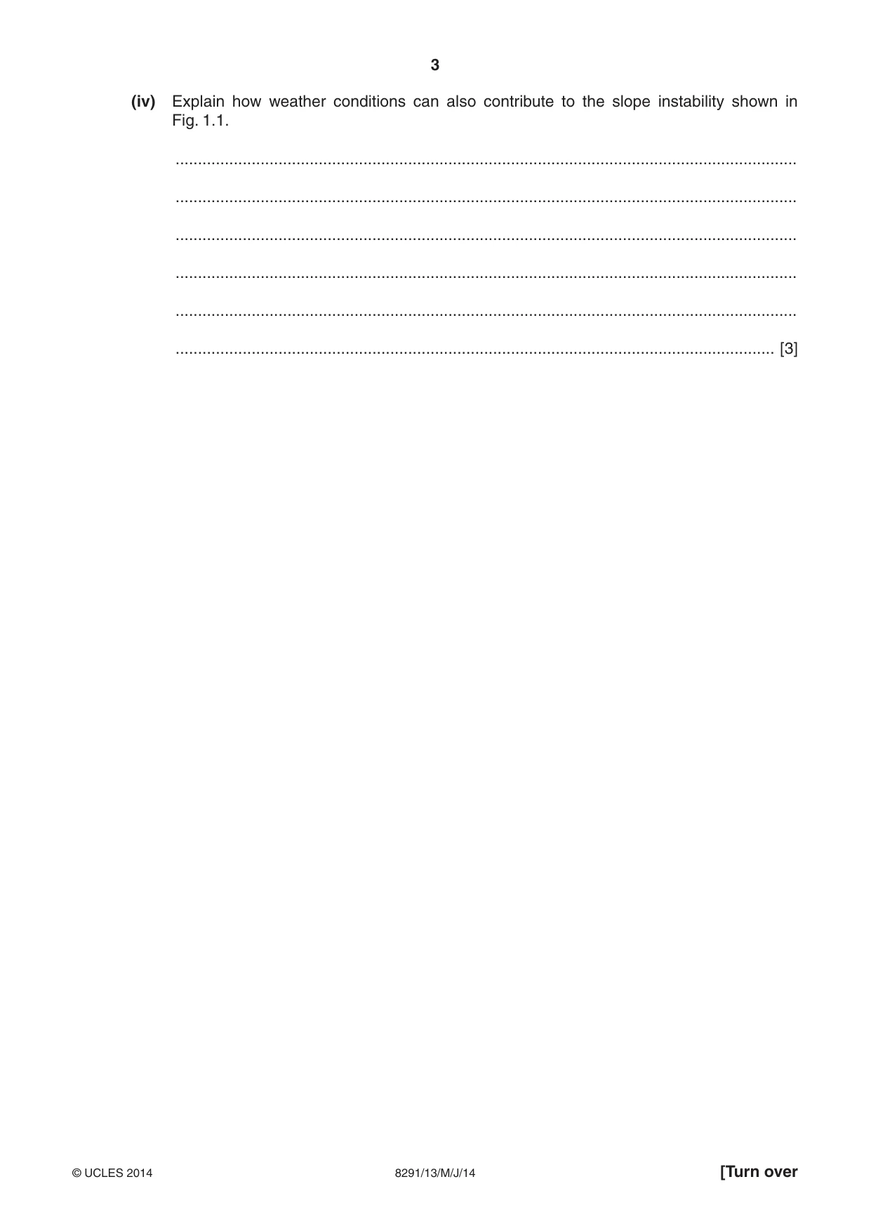 Cambridge A Level Environmental Management (AS only) 8291 2014 May/June Paper 1 · Variant 3 question paper, page 3 of 12