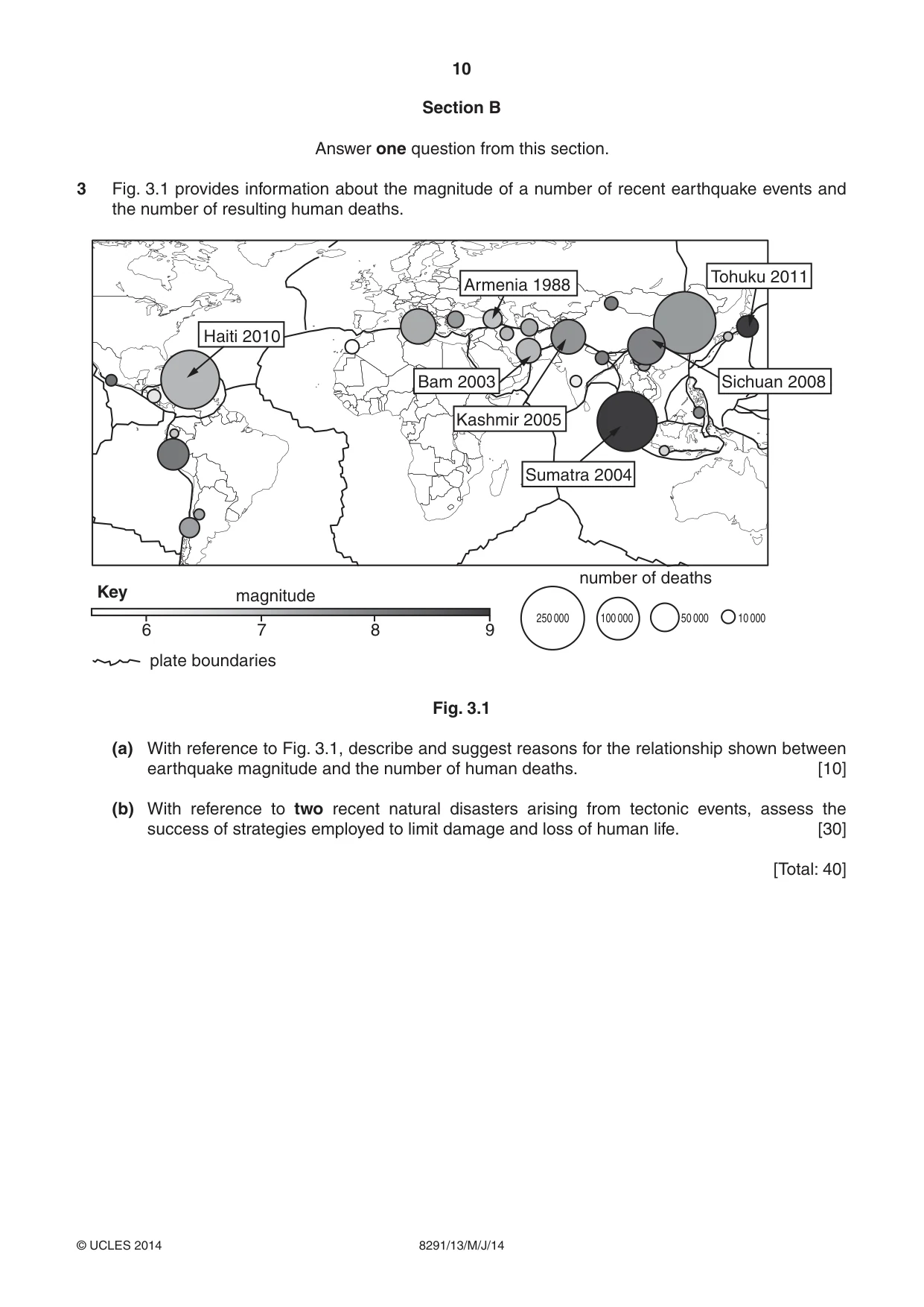 Cambridge A Level Environmental Management (AS only) 8291 2014 May/June Paper 1 · Variant 3 question paper, page 10 of 12