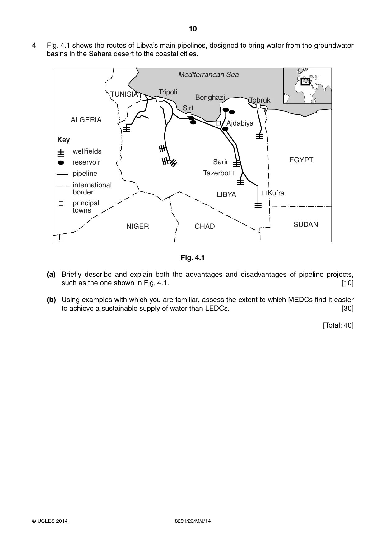Cambridge A Level Environmental Management (AS only) 8291 2014 May/June Paper 2 · Variant 3 question paper, page 10 of 12