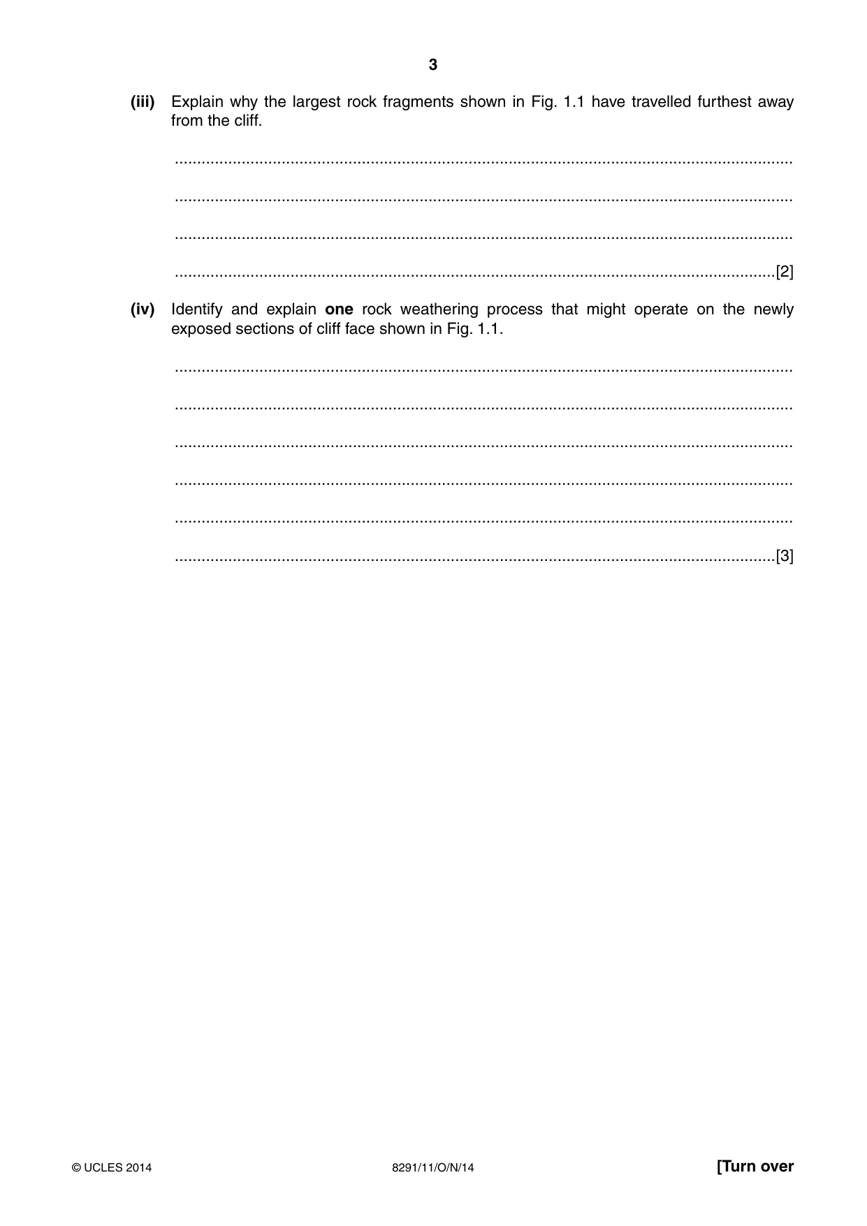 Cambridge A Level Environmental Management (AS only) 8291 2014 Oct/Nov Paper 1 · Variant 1 question paper, page 3 of 12