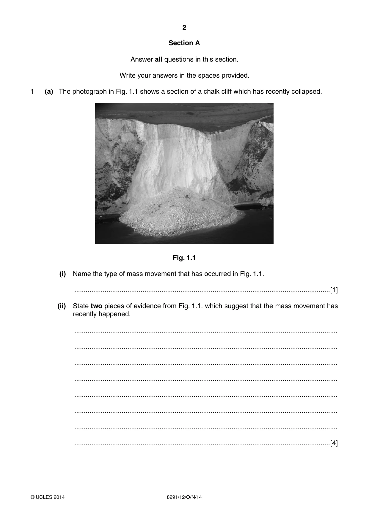 Cambridge A Level Environmental Management (AS only) 8291 2014 Oct/Nov Paper 1 · Variant 2 question paper, page 2 of 12